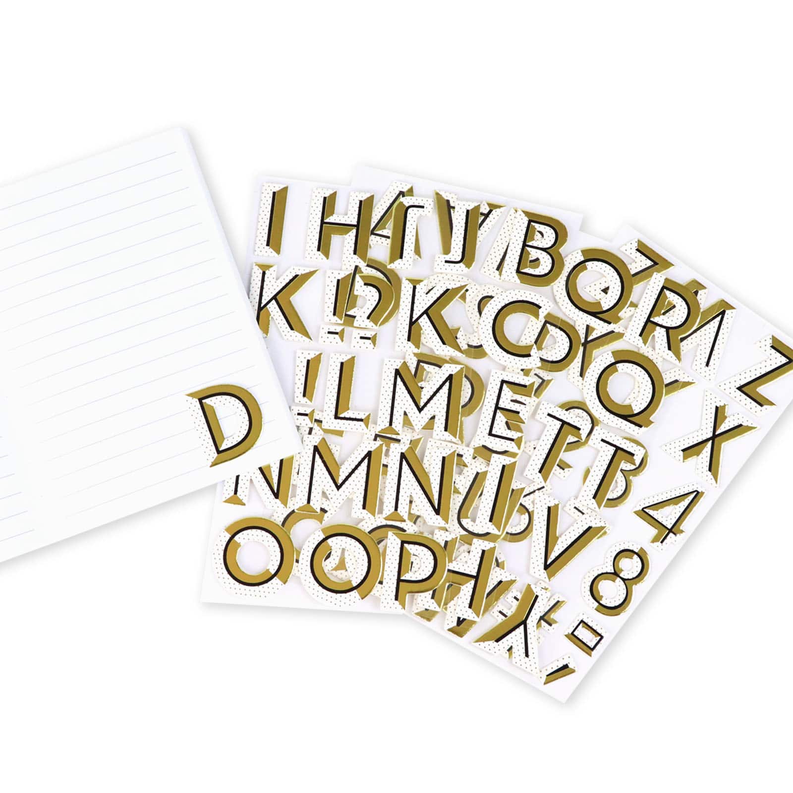 Gold Drop Shadow Alphabet Stickers by Recollections&#x2122;