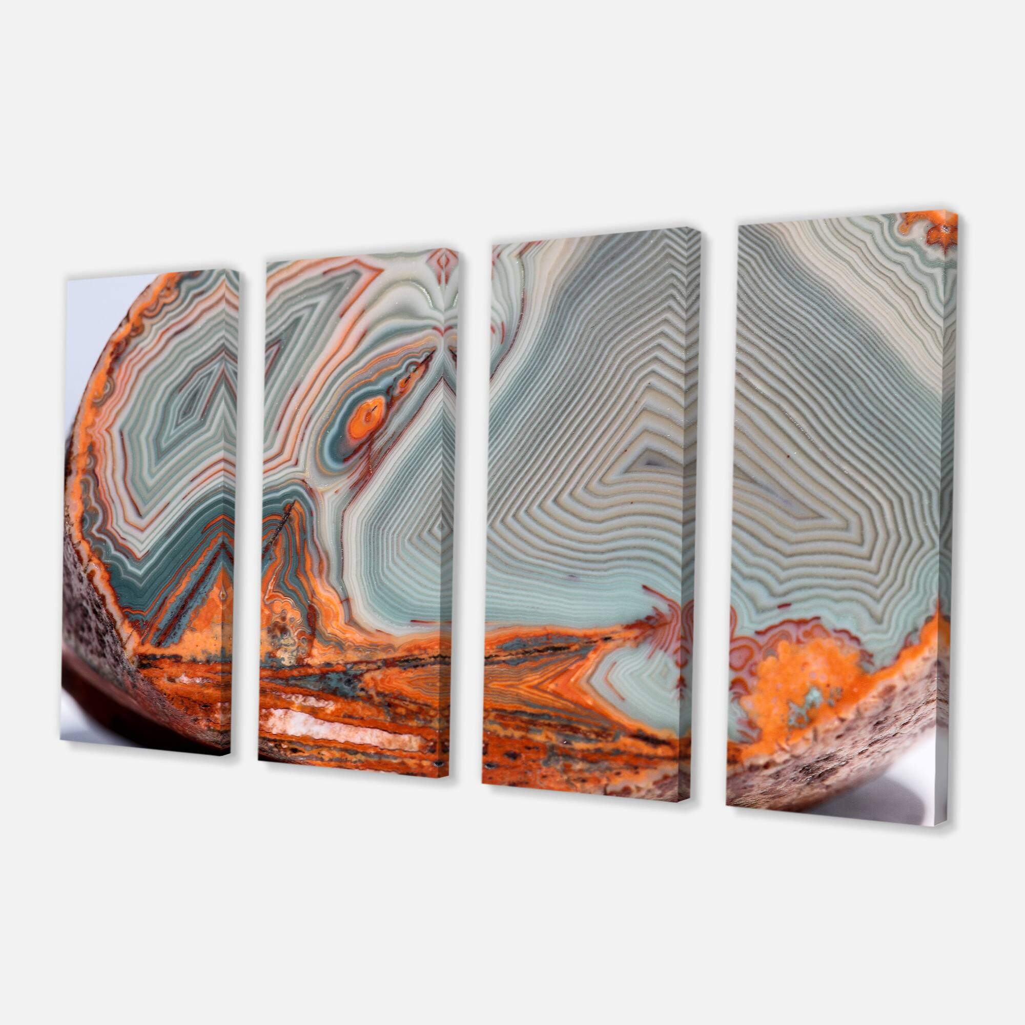 Designart - Beautiful Lake Superior Agate - Abstract Canvas Art Print