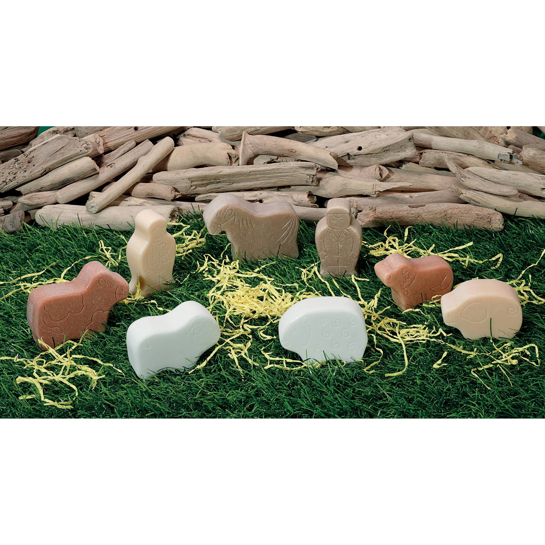 Yellow Door Little Lands Farmyard Stone Figure Play Set