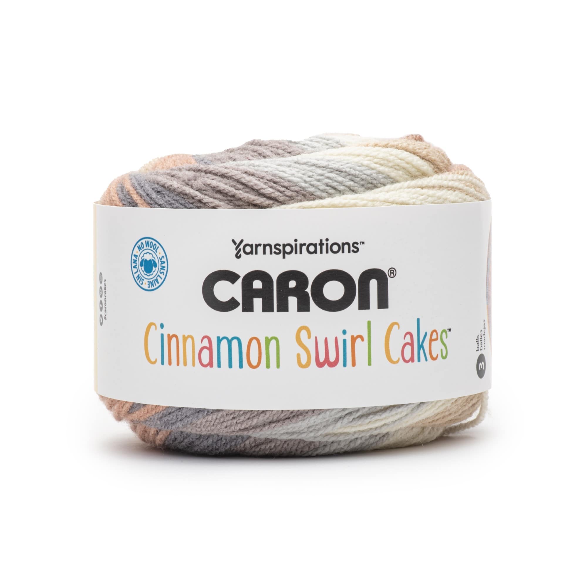 Caron Cinnamon Swirl Cakes Knitting Yarn. Boardwalk. Acrylic Worsted  Crochet Yarn. Limited Edition. 