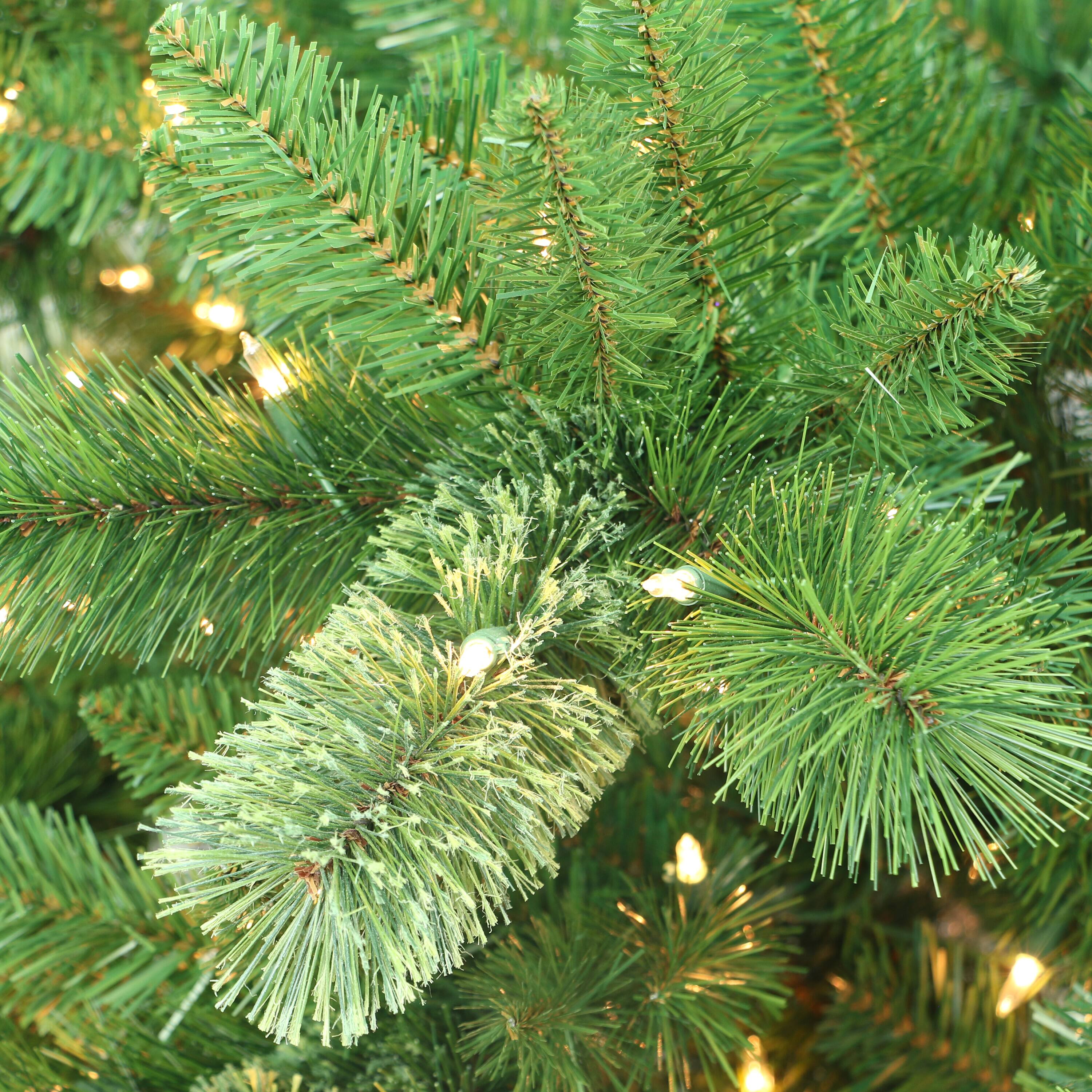 7.5ft. Pre-Lit Western Pine Artificial Christmas Tree, Clear Lights