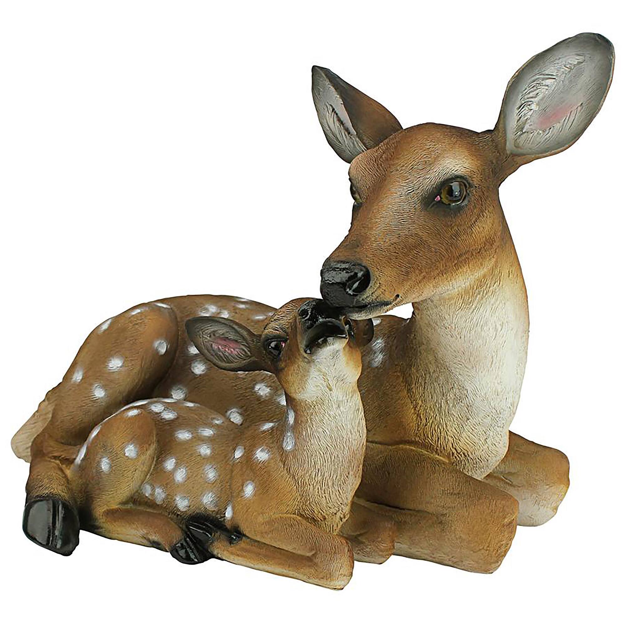 Design Toscano 19" Mothers Love, Doe and Fawn Sculpture