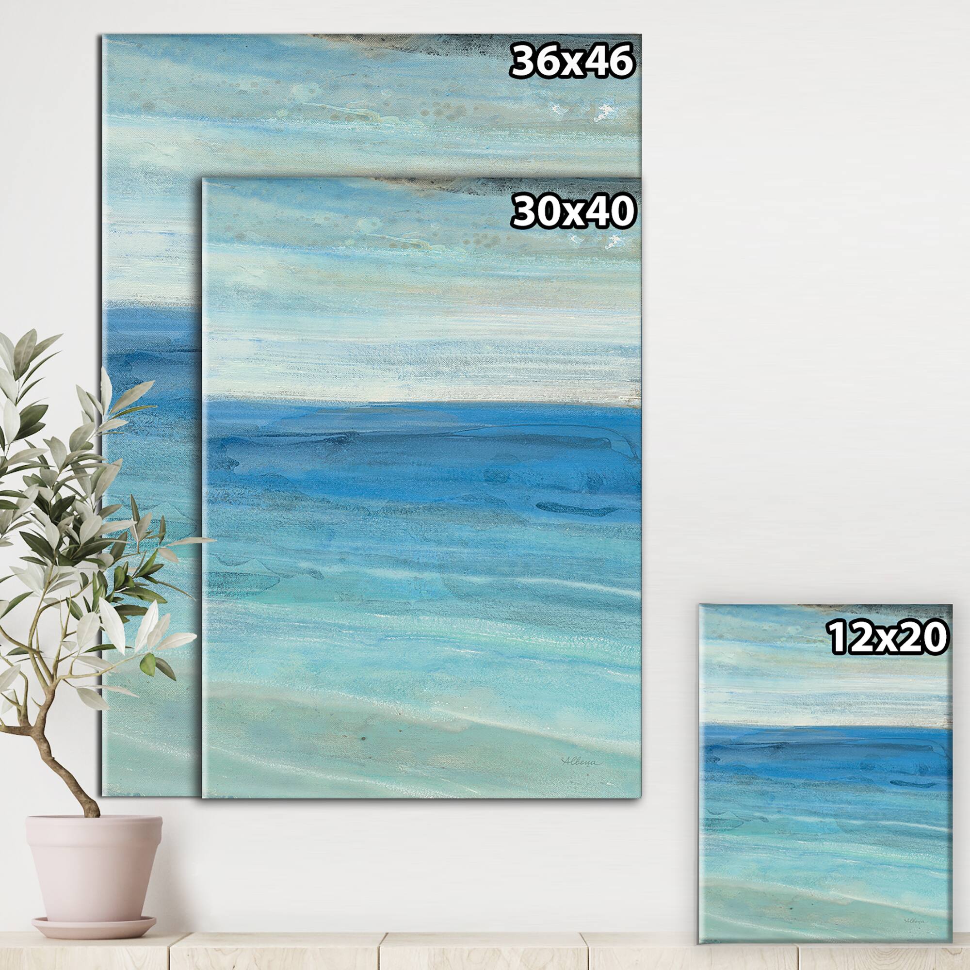 Designart - From the Shore III - Nautical &#x26; Beach Premium Canvas Wall Art