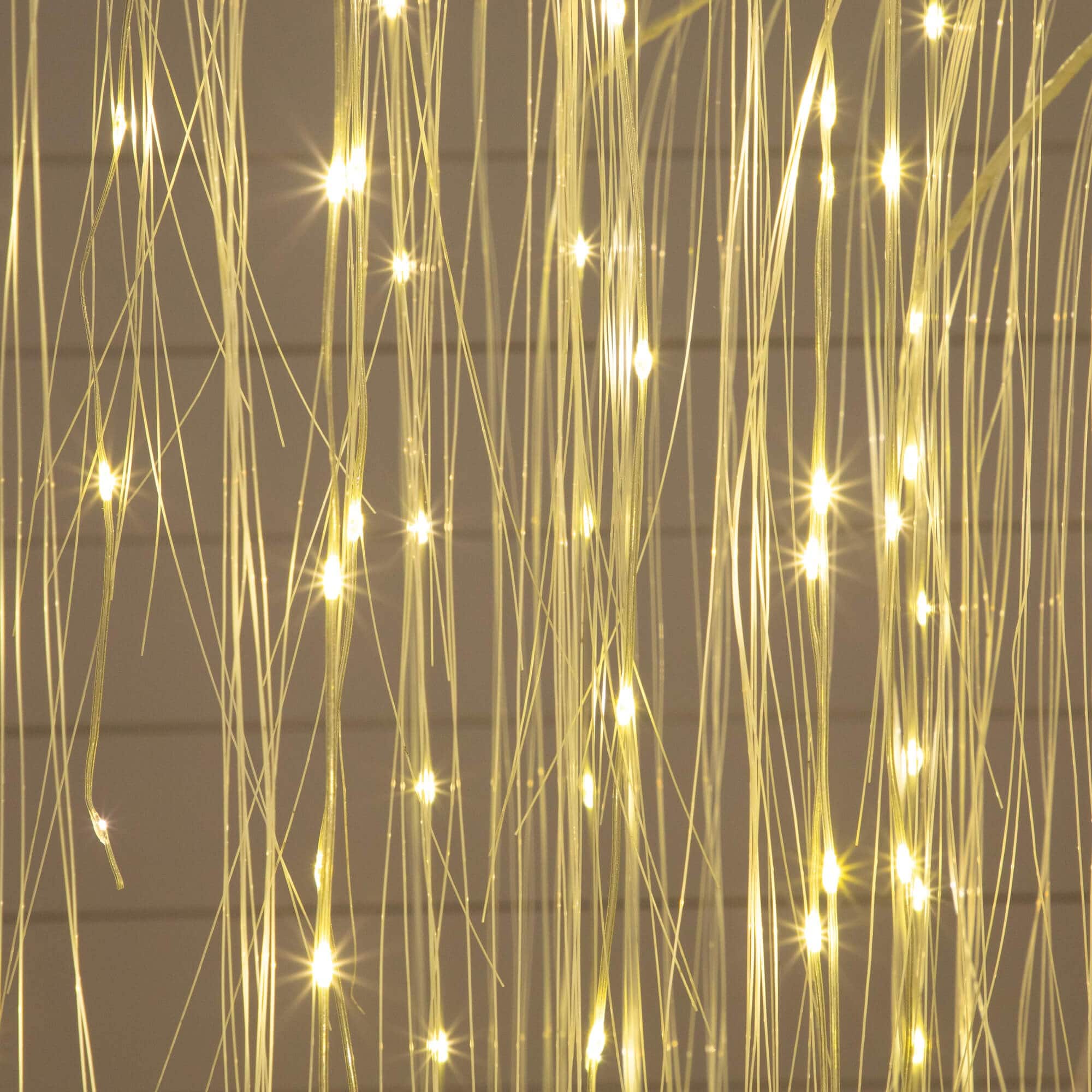 7ft. Pre-Lit Artificial White Willow Tree with 400 Cool White LED Light