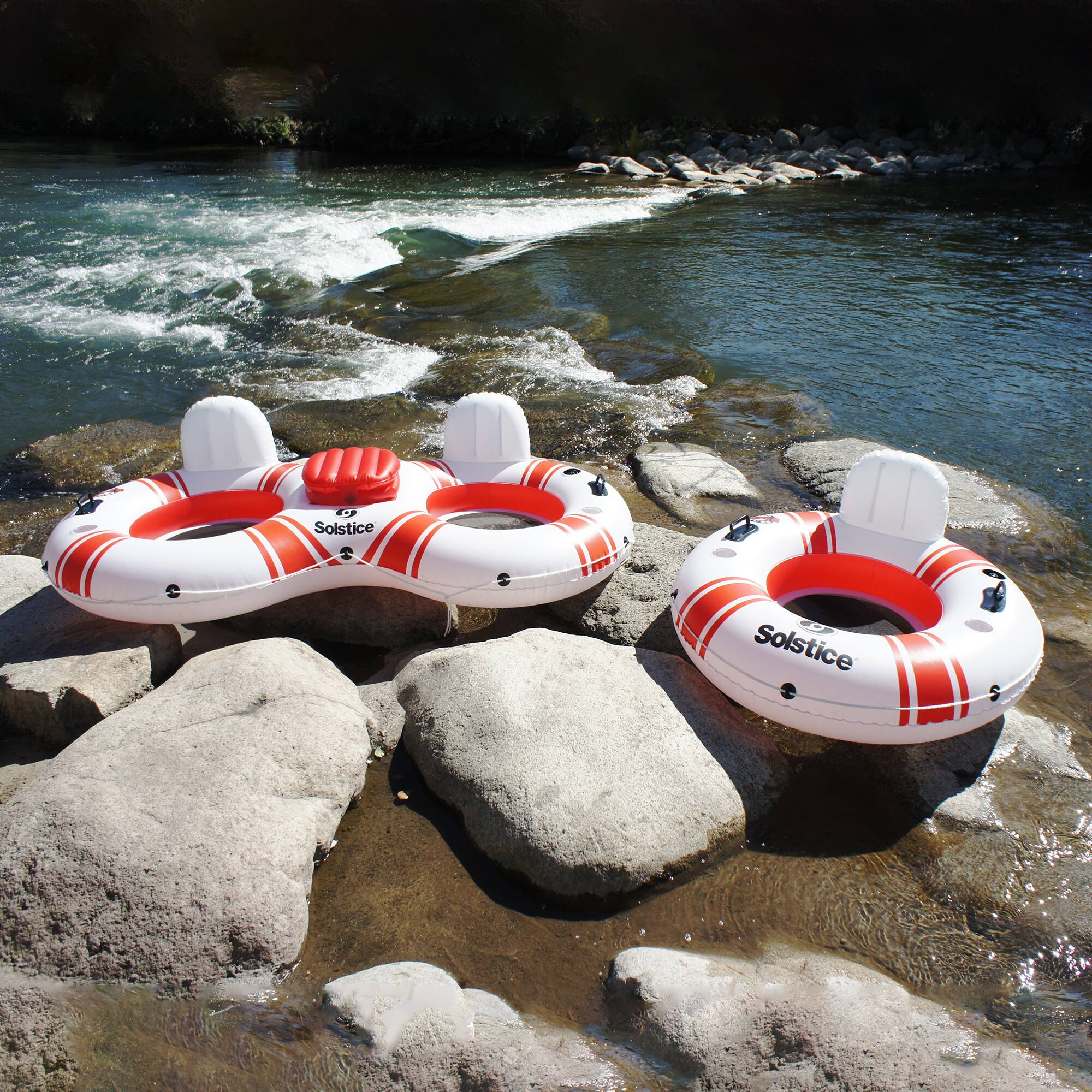 Swimline 88" Super Chill Swimming Pool Duo Inner Tube with Cooler