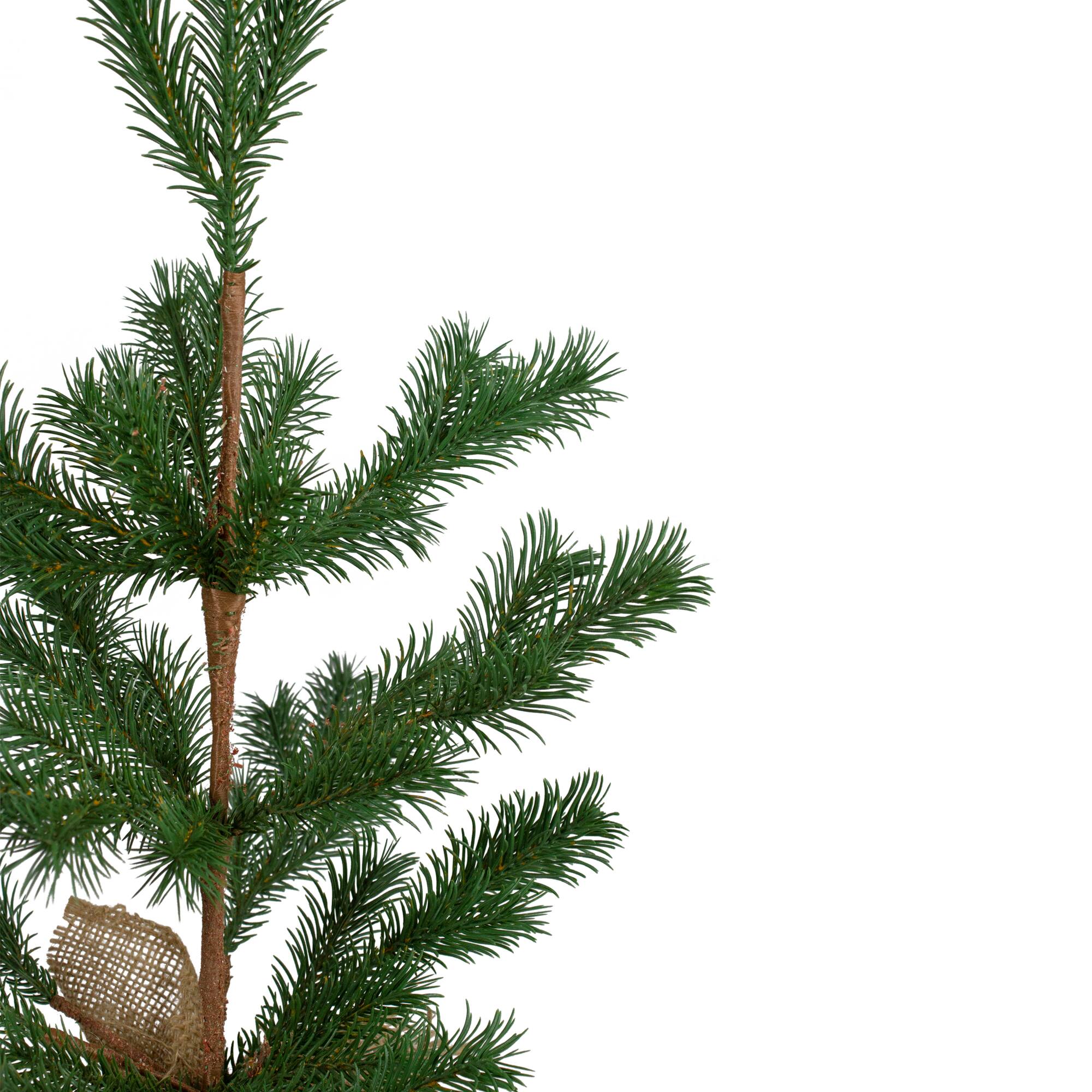 2ft. Unlit Ponderosa Pine Artificial Christmas Tree in Burlap Base