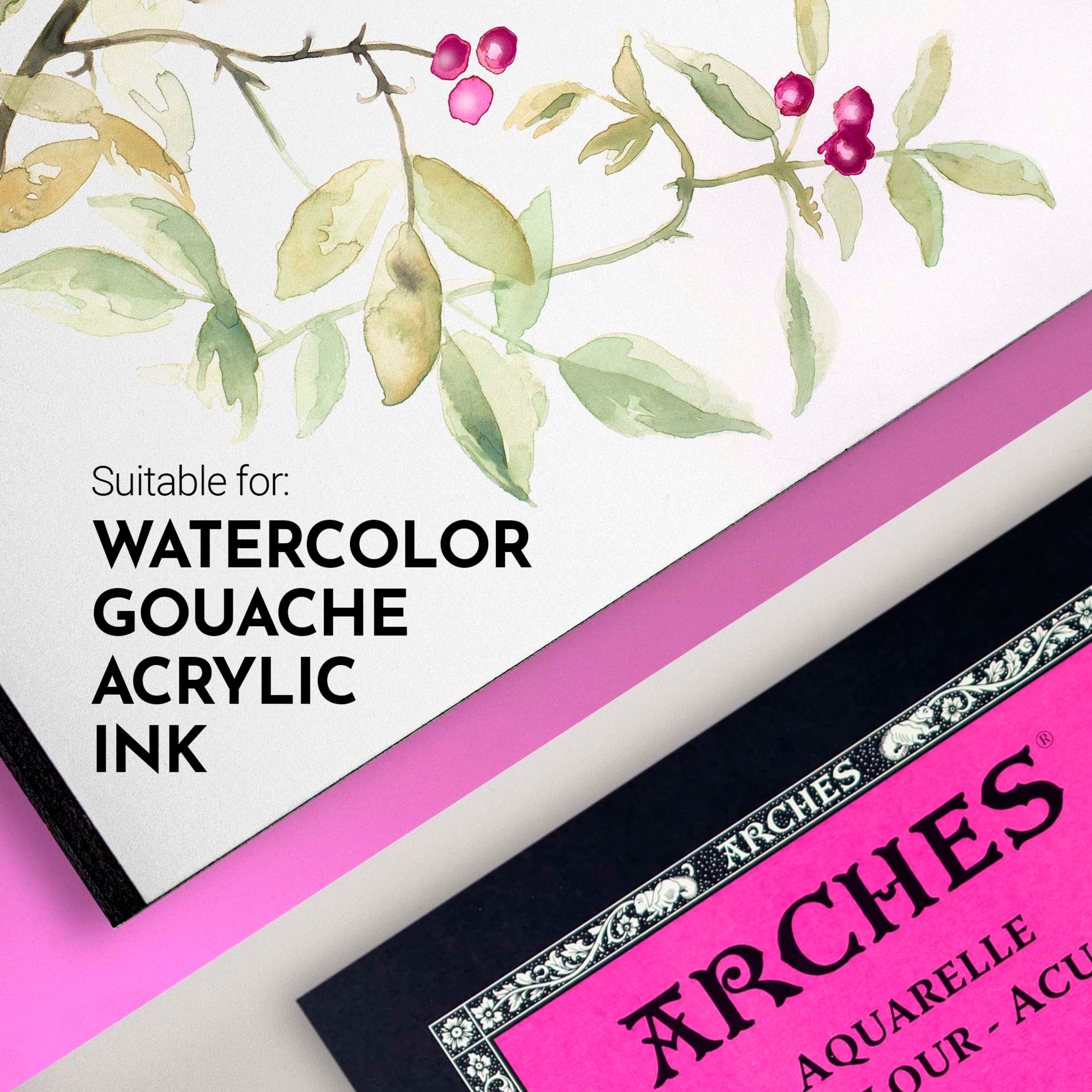 ARCHES&#xAE; Aquarelle 10&#x22; x 6&#x22; Hot Pressed Watercolor Travel Journal