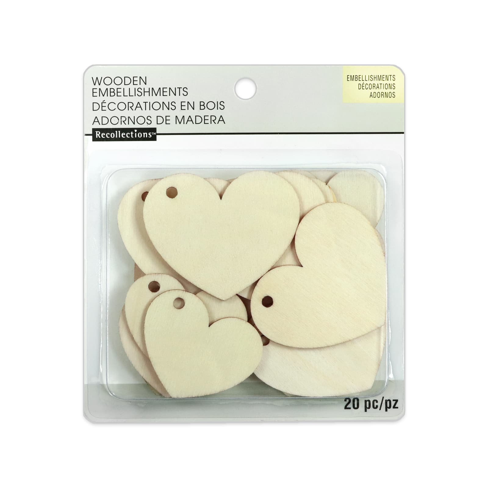 Wooden Heart Embellishments by 