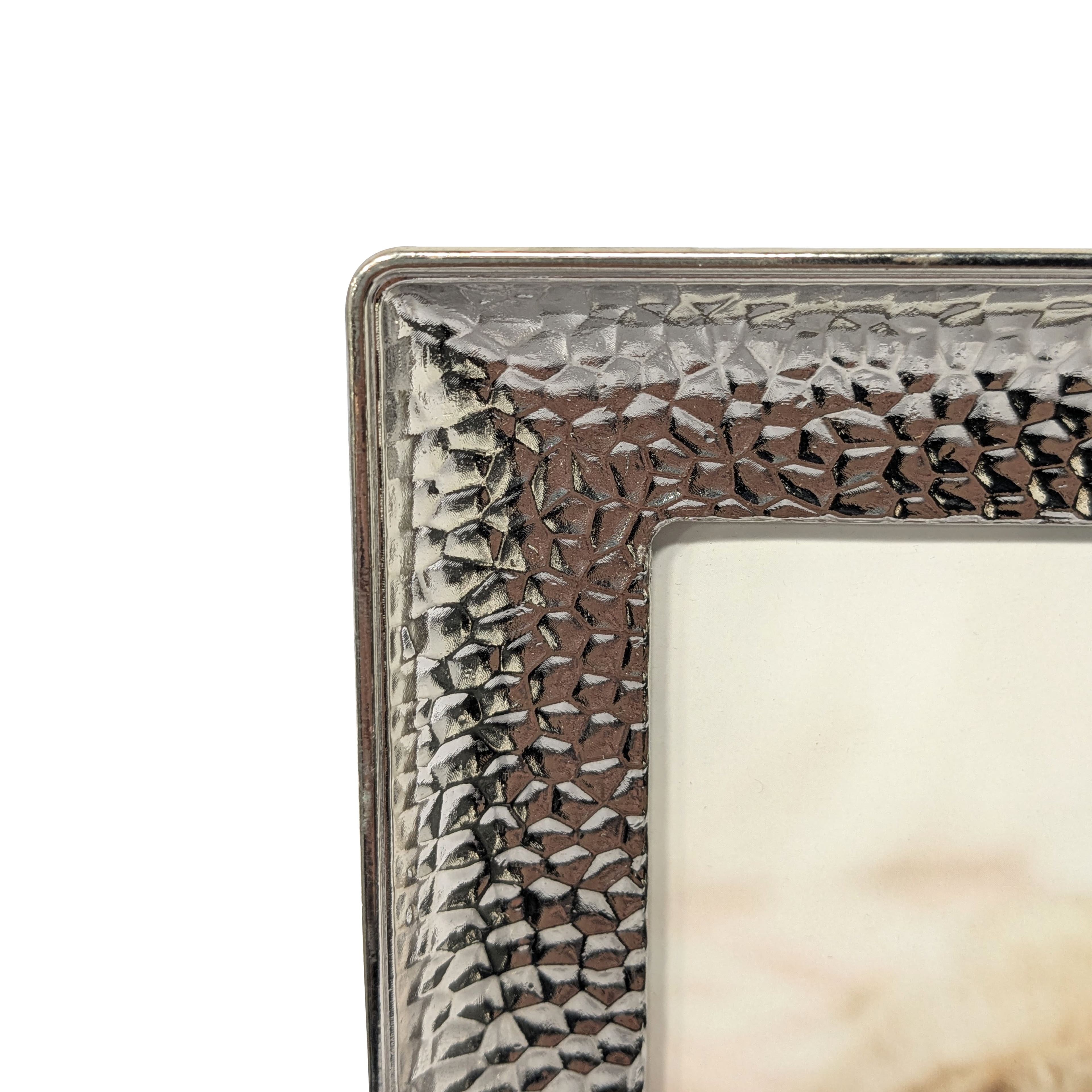 Expressions&#x2122; Silver Hammered Metal Frame by Studio D&#xE9;cor&#xAE;