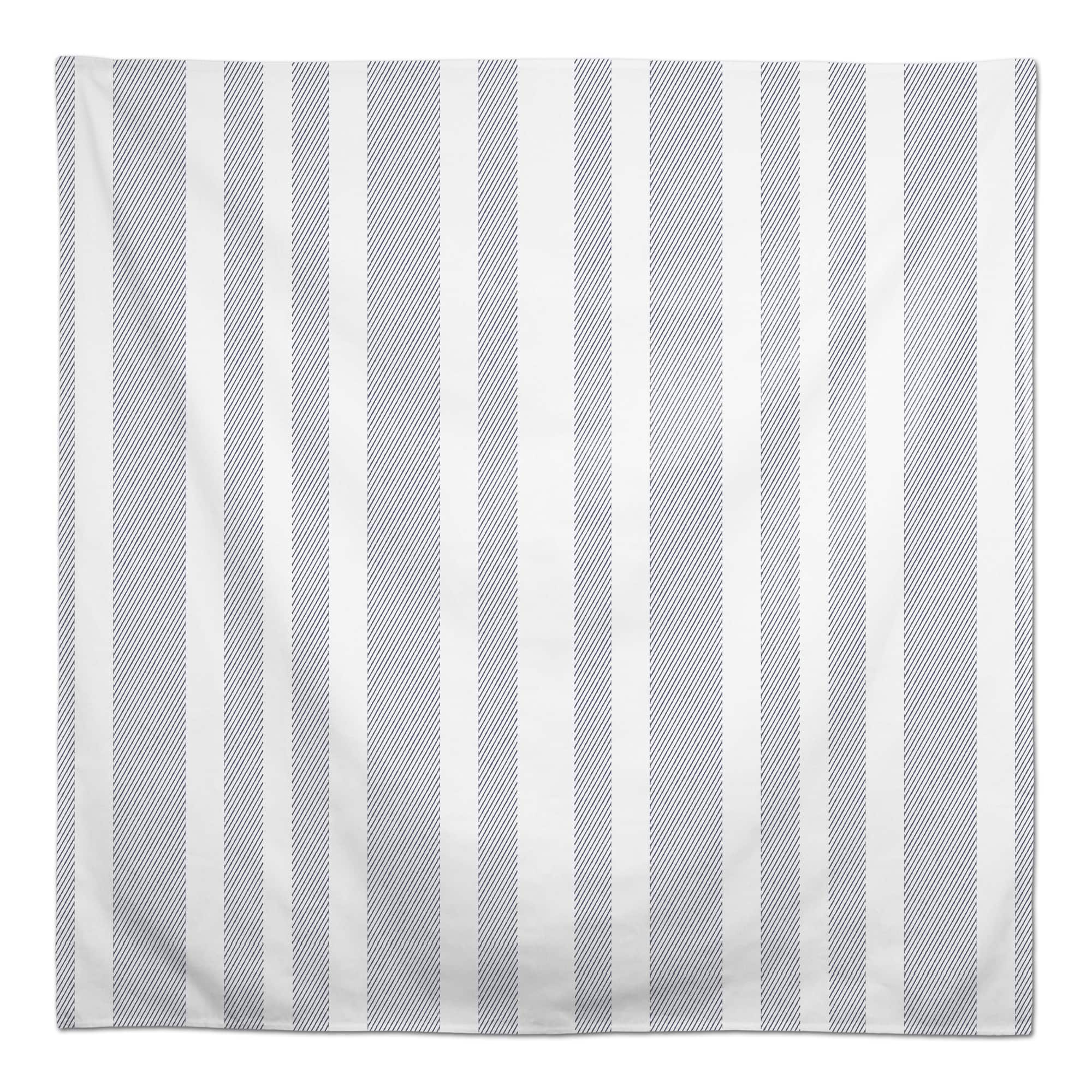 Textured Blue Stripes Tablecloth