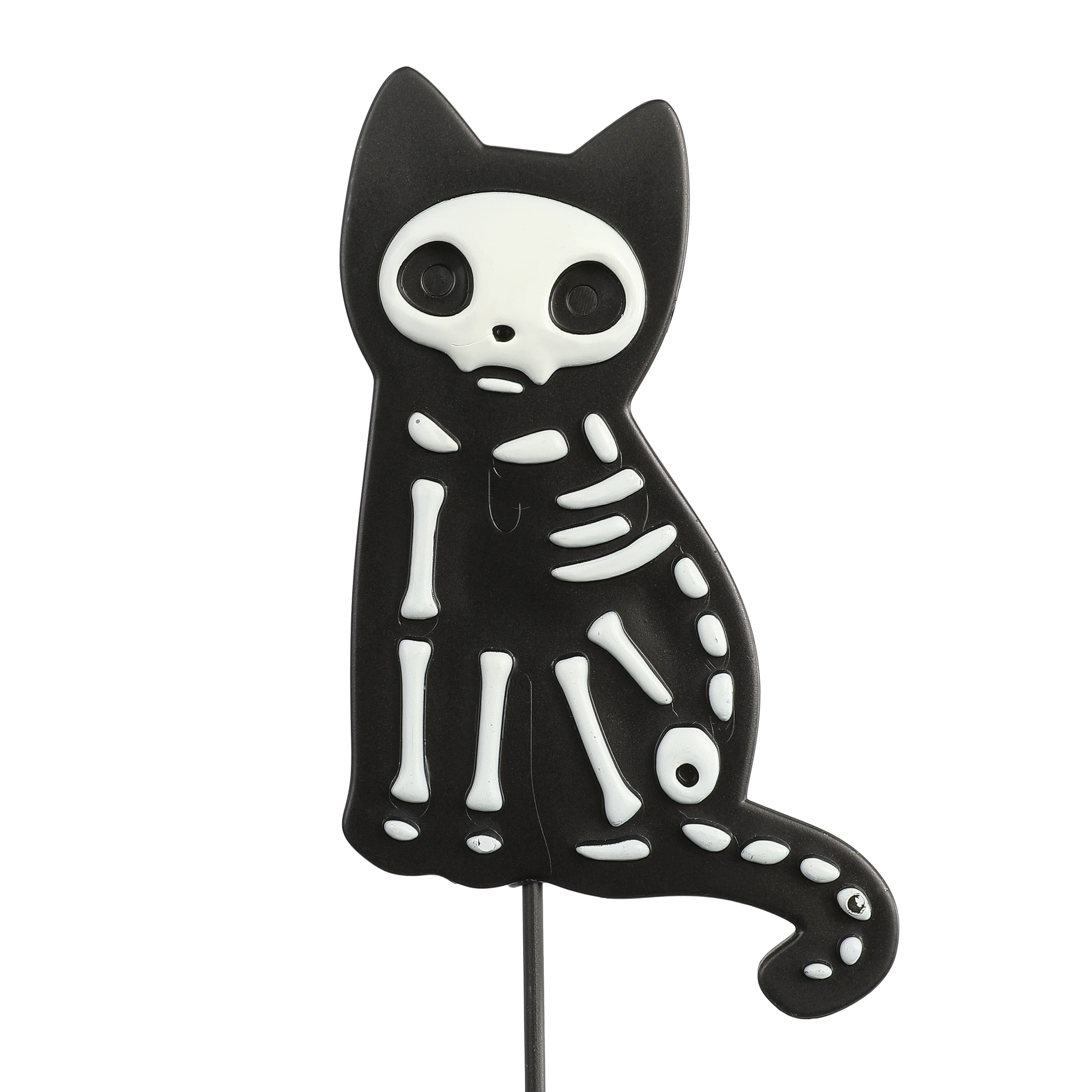 9" Black & White Cat Skeleton Pick by Ashland®