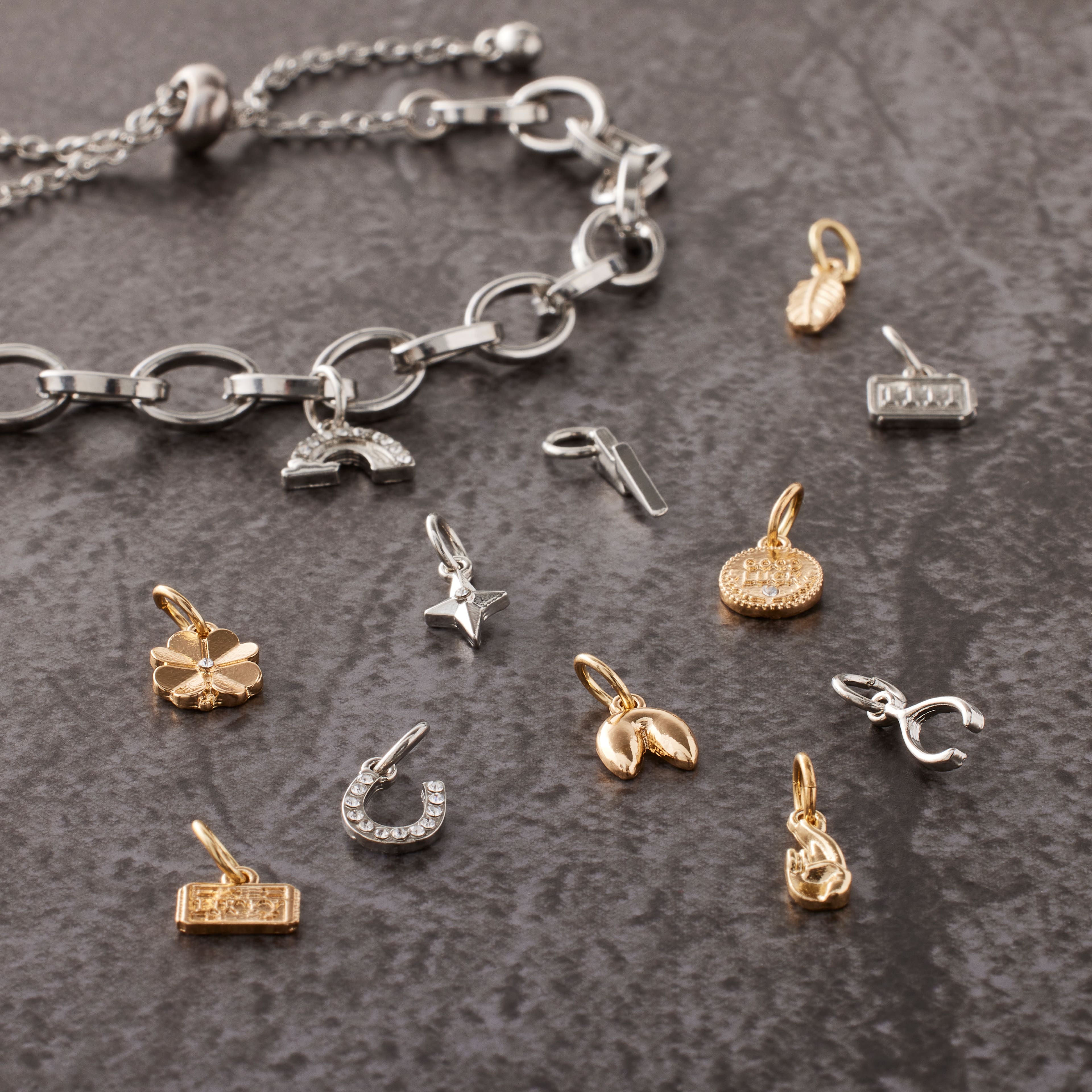 Silver &#x26; Gold Lucky Mix Charms by Bead Landing&#x2122;