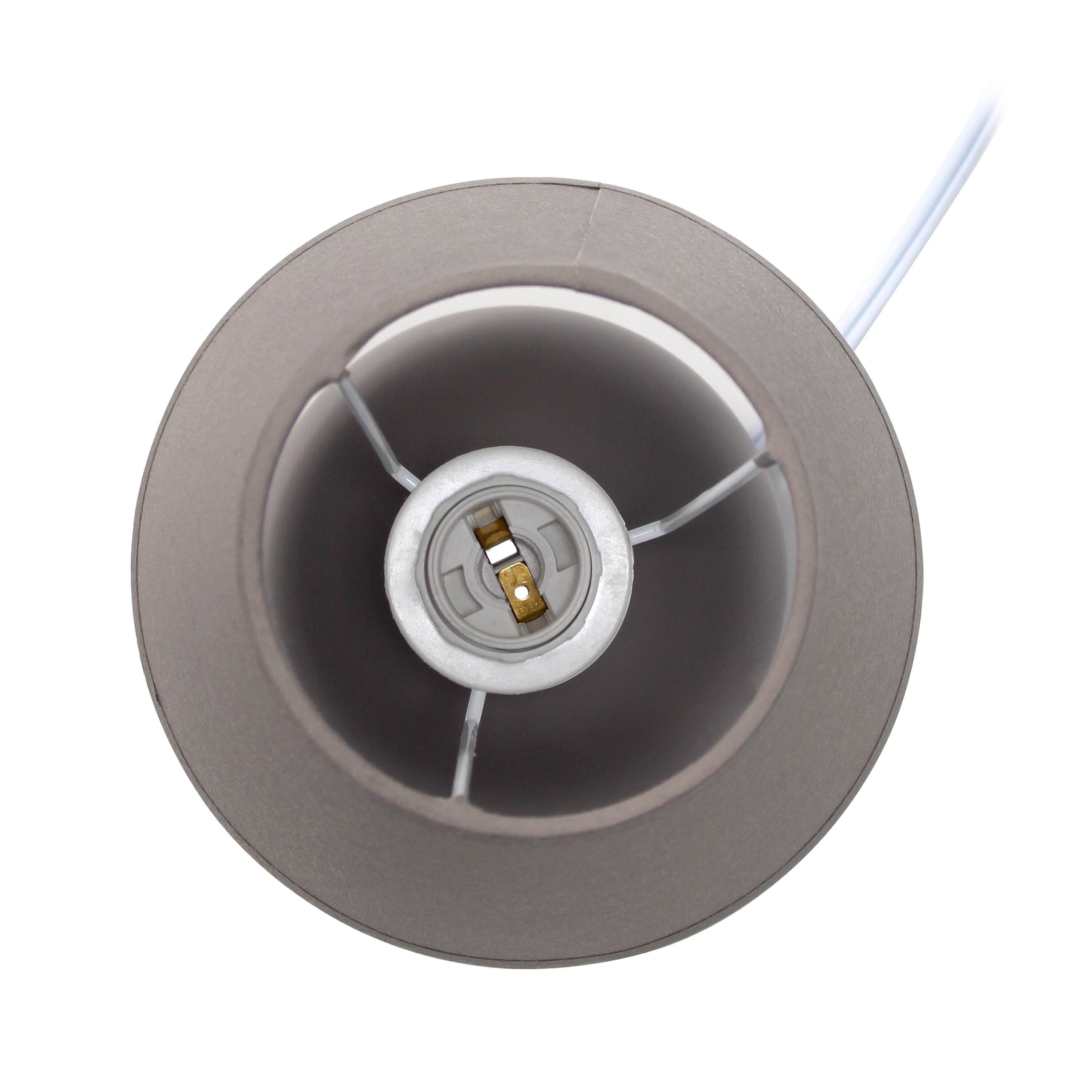 Simple Designs Gray Mini Ceramic Globe Table Lamp