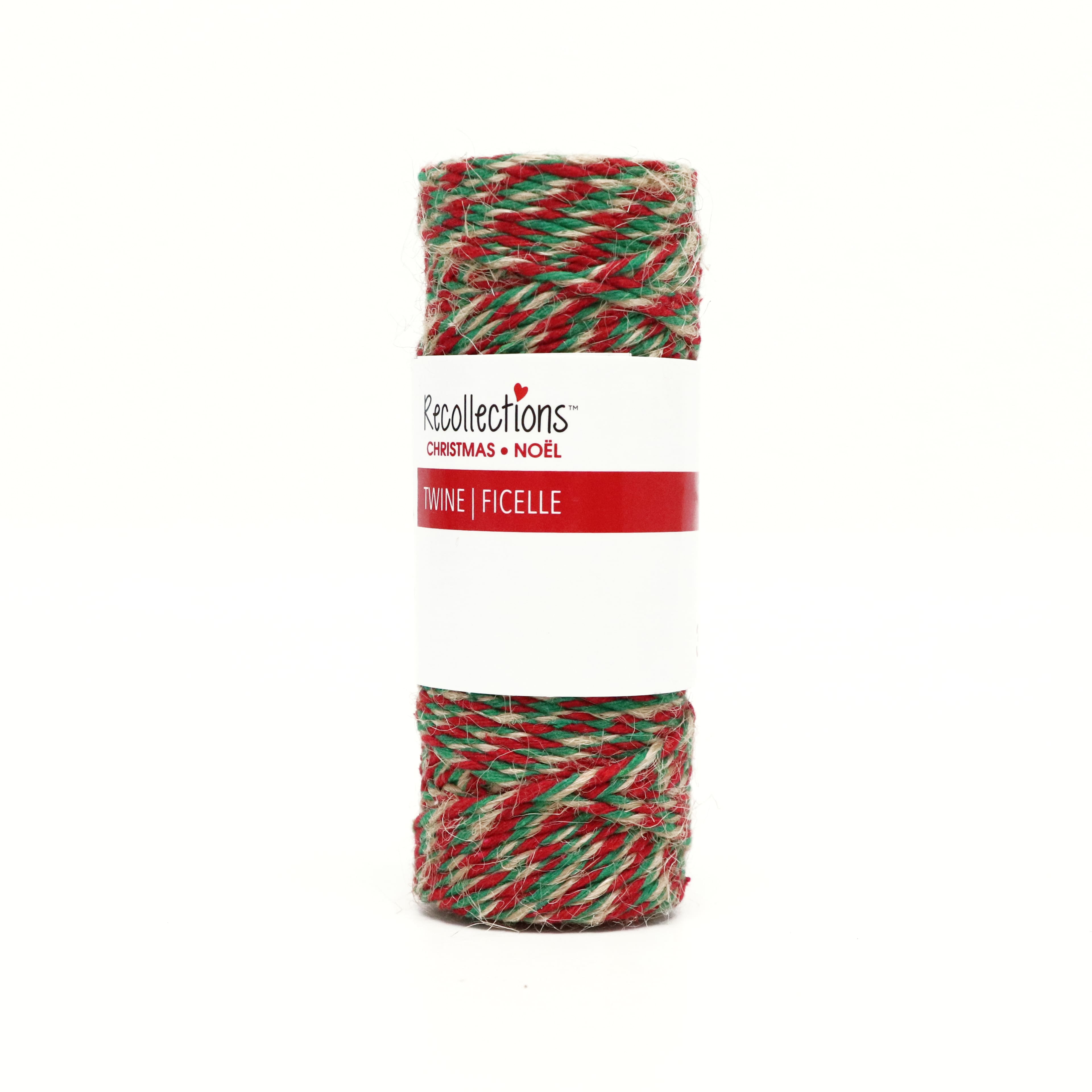 37yd. Red &#x26; Green Jute Twine by Recollections&#x2122;