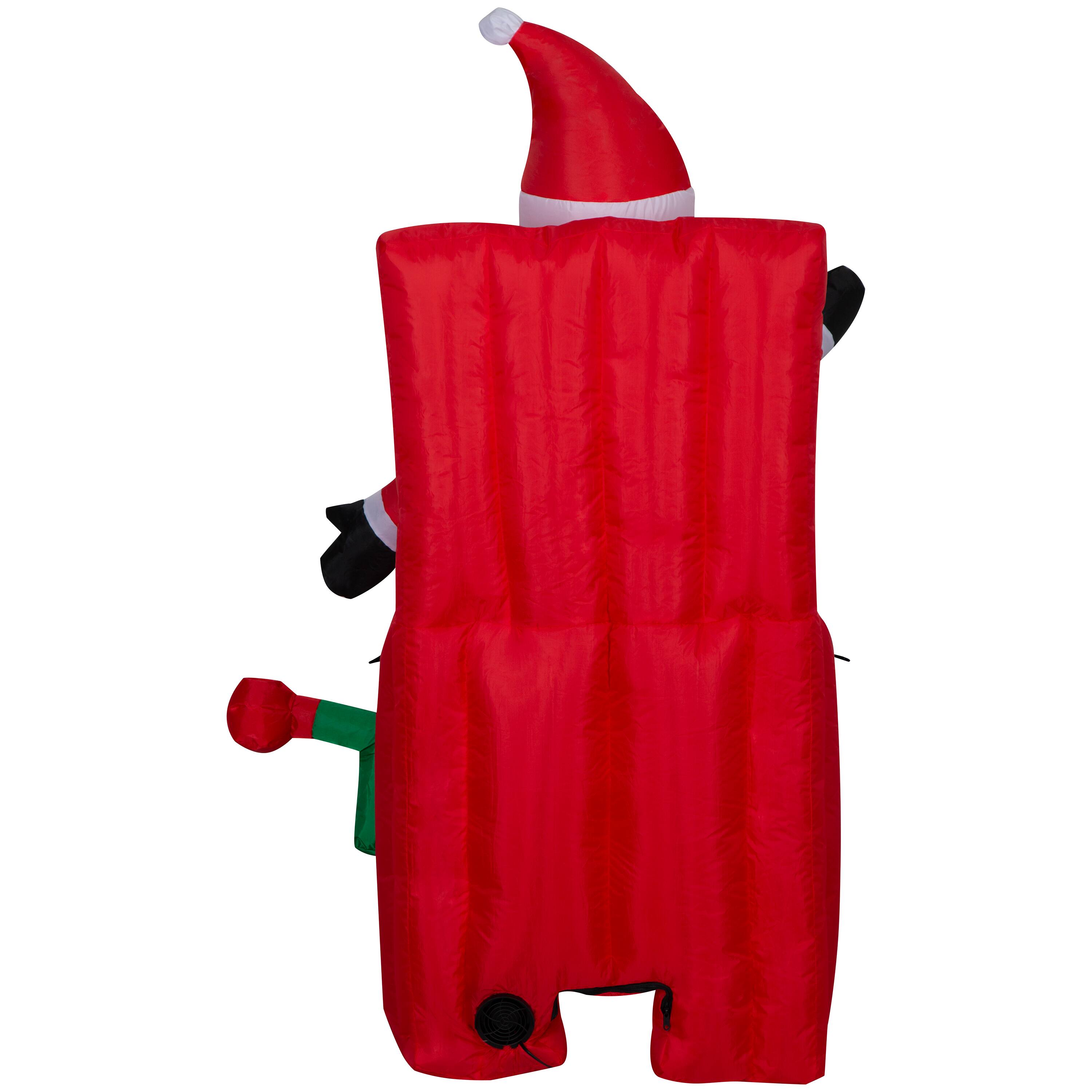 5ft. Animated Airblown&#xAE; Inflatable Christmas Santa in Pop-Up Box