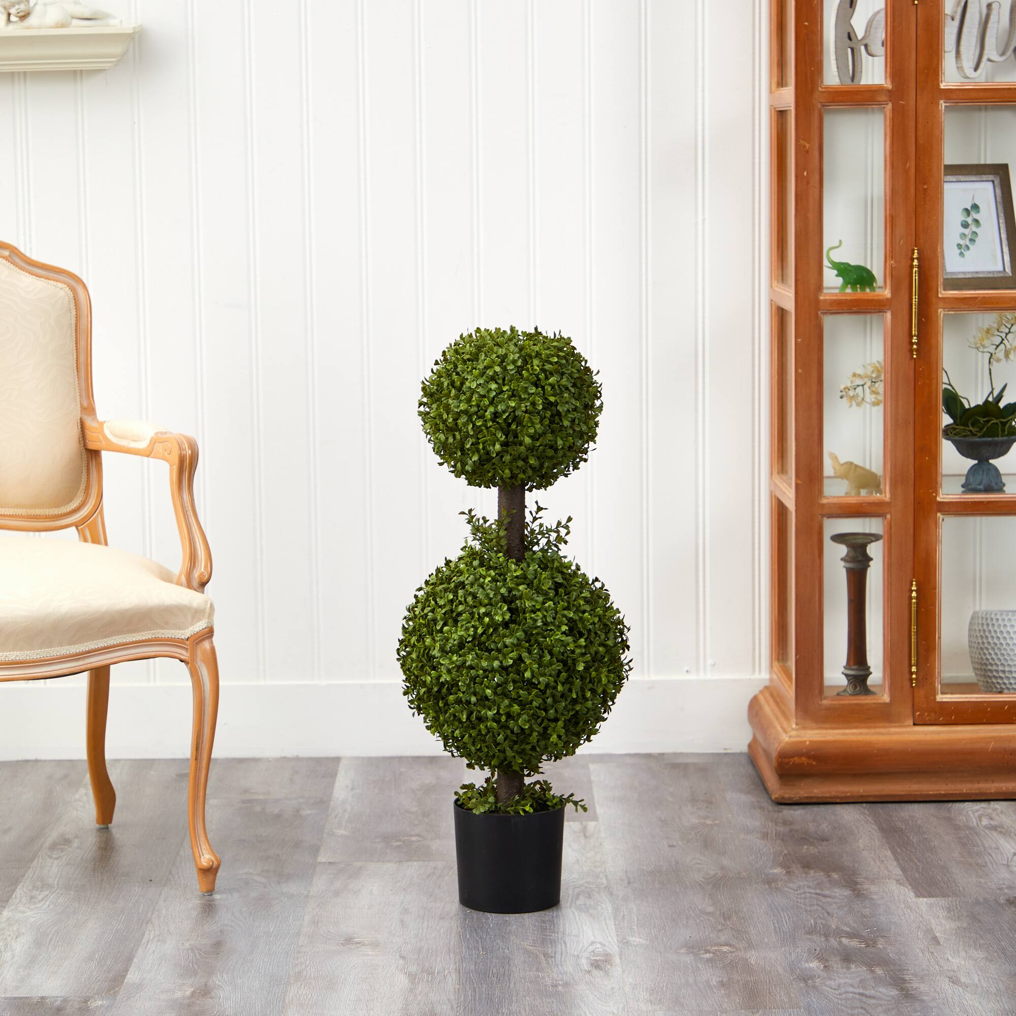 3ft. Potted Double Boxwood Topiary Tree