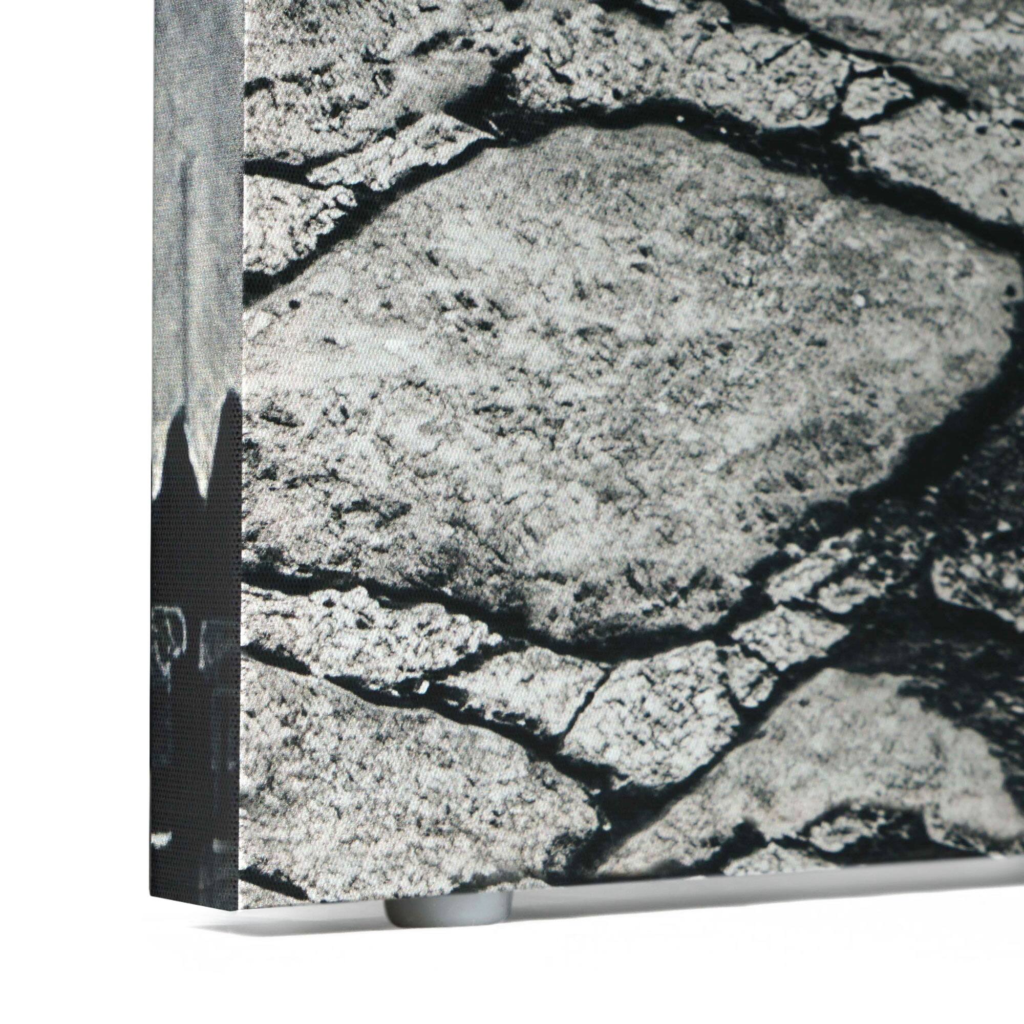 American Art Decor™ 6ft. Double-Sided 4-Panel Black and White Eiffel Tower & Notre Dame Bike Canvas Room Divider