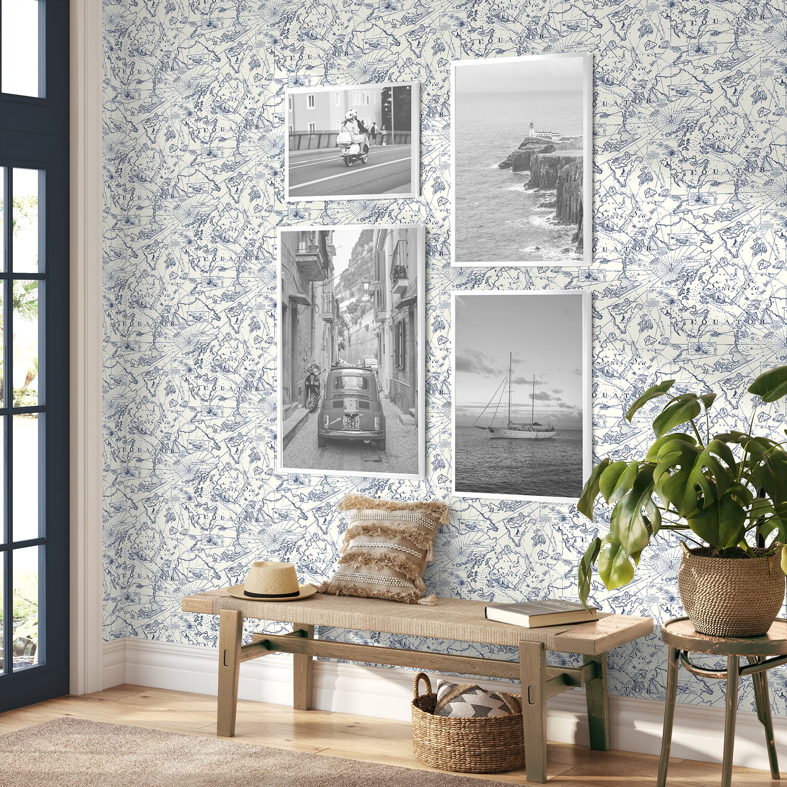 Tommy Bahama® Charted Course Peel & Stick Wallpaper