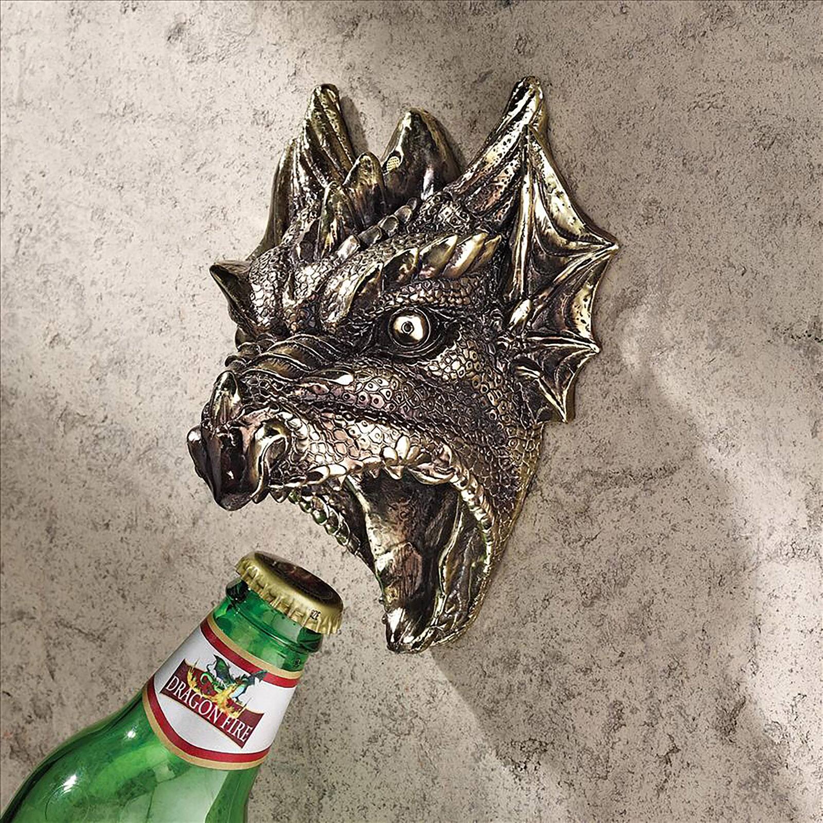 Design Toscano 6&#x22; Gothic Dragon Bottle Opener