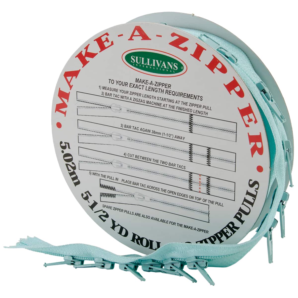 Sullivans 5.5yd. Make-A-Zipper Set Roll