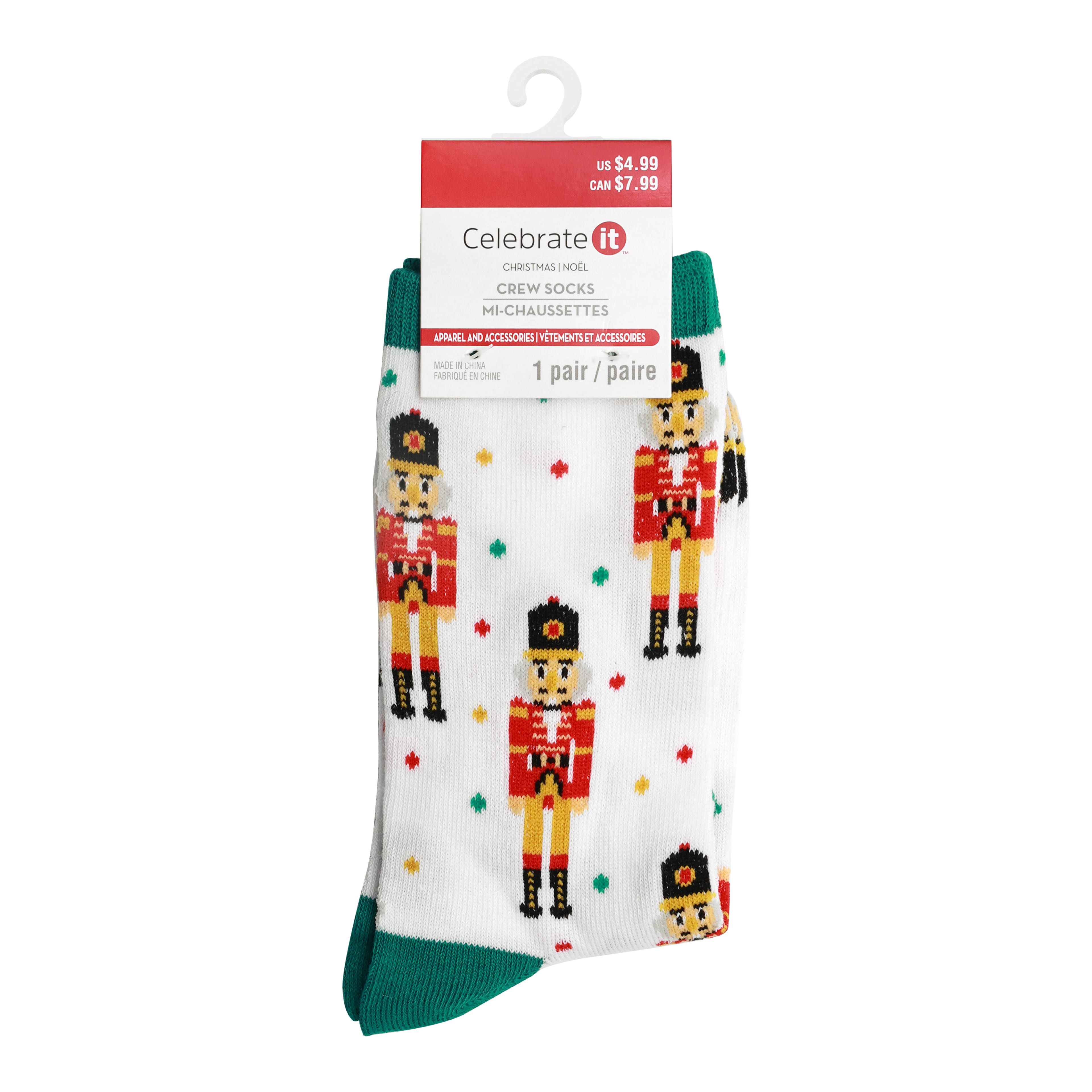 Christmas Nutcracker Crew Socks by Celebrate It&#x2122;