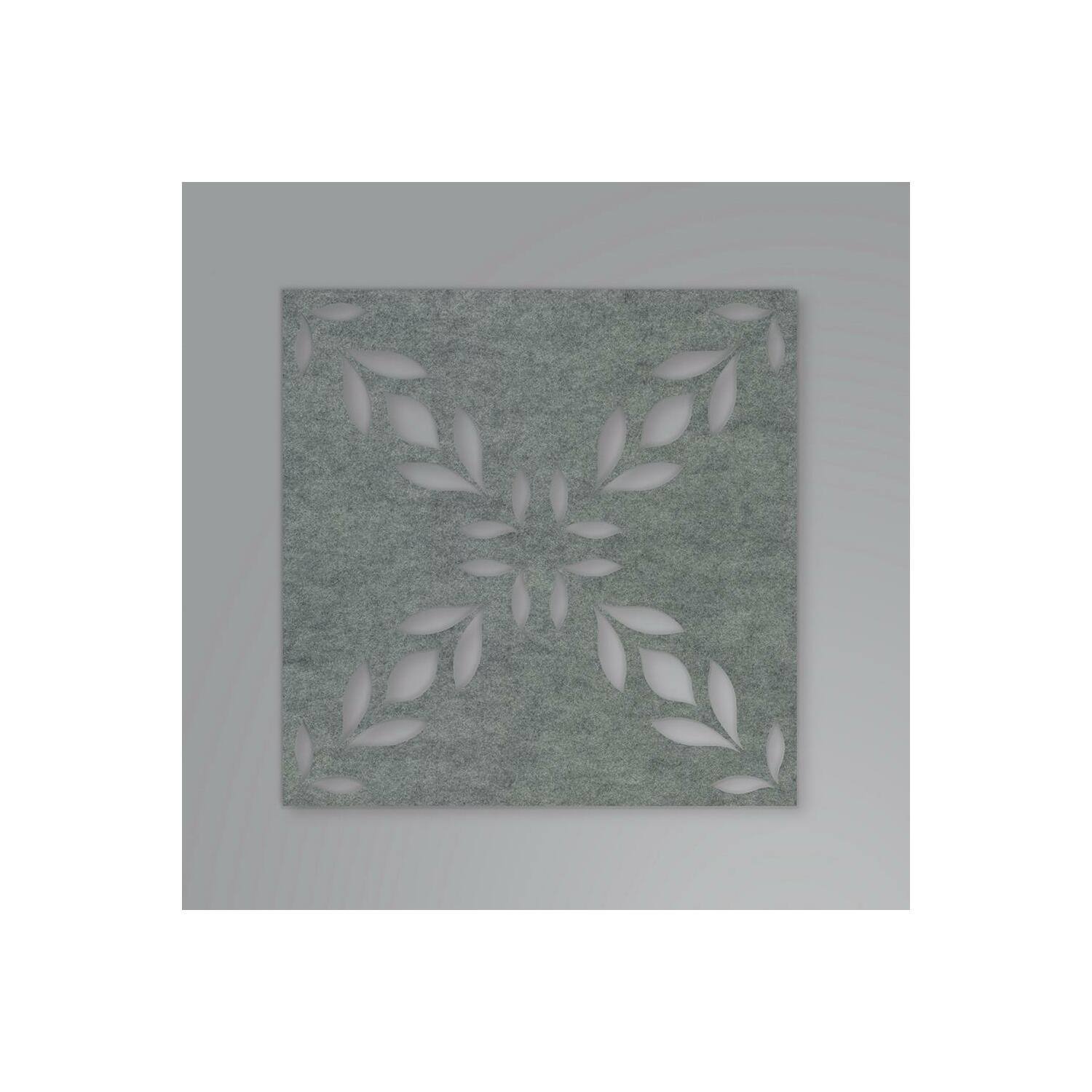 Rommates Gray Botanical Trellis Acoustical Peel &#x26; Stick Tiles