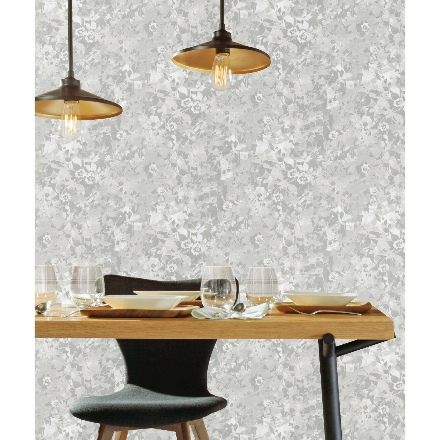 RoomMates Wildflower Shadows Peel & Stick Wallpaper