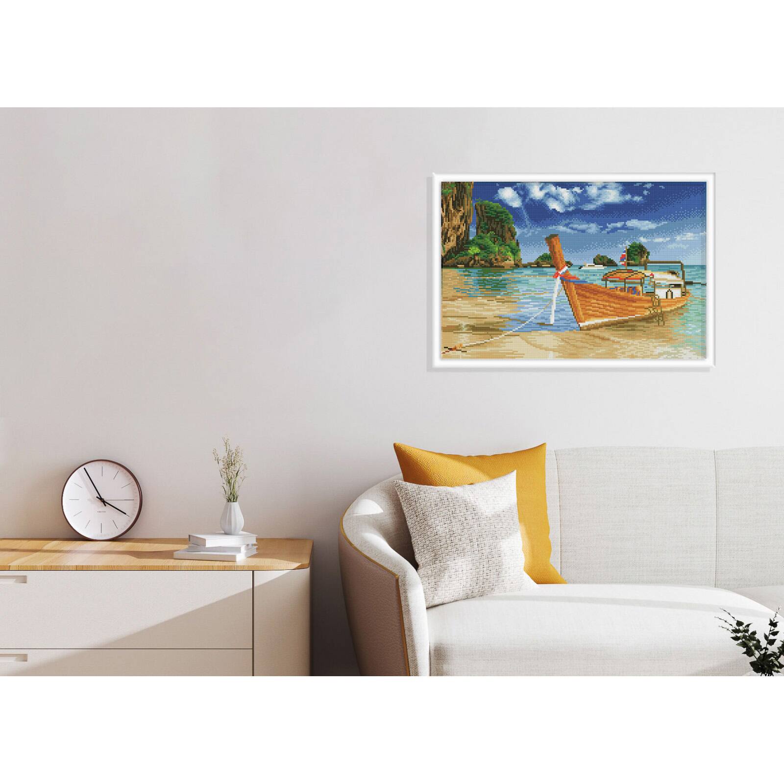 Diamond Dotz® Intermediate Thai Escape Pre-Framed Diamond Painting Kit