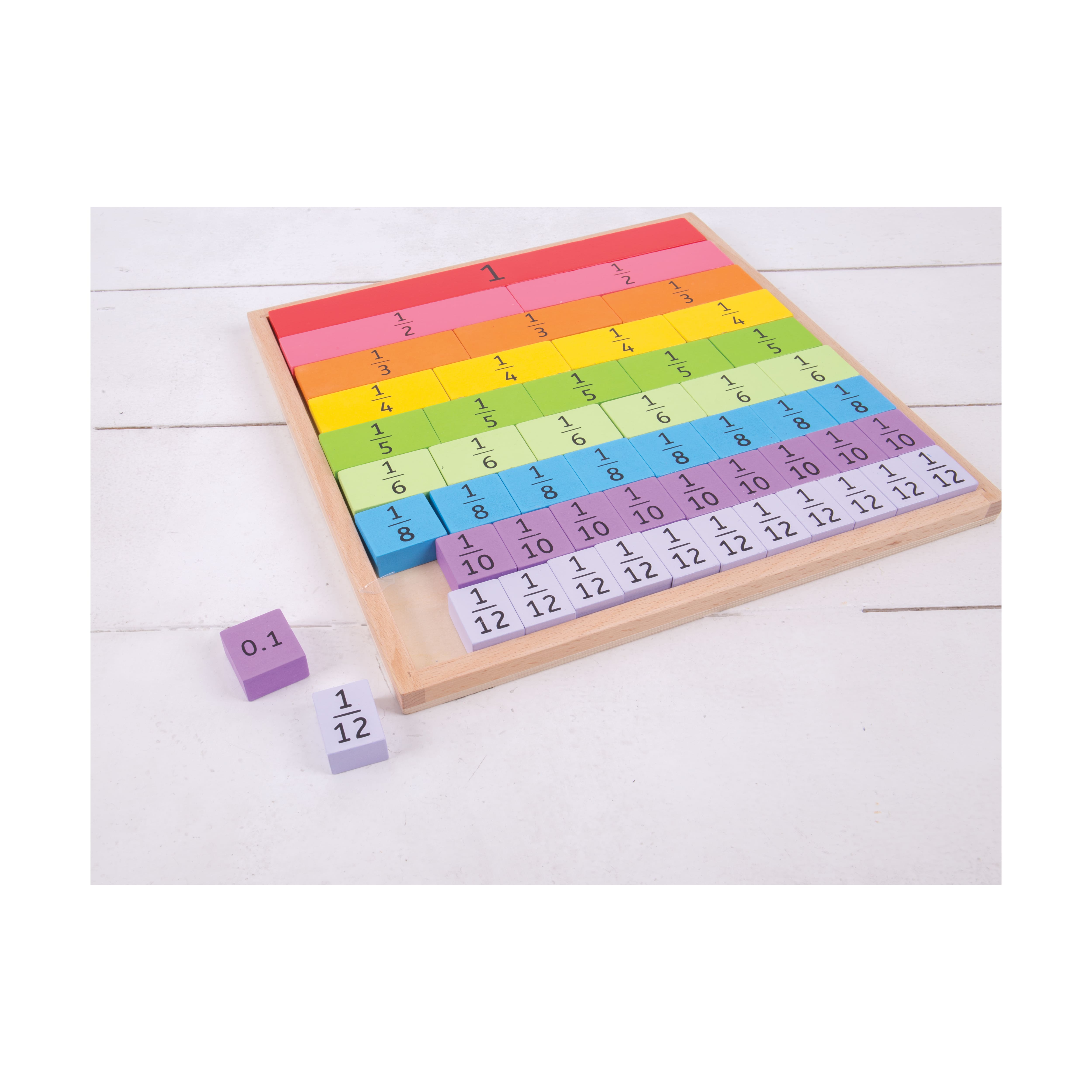 Bigjigs® Wooden Fractions Tray