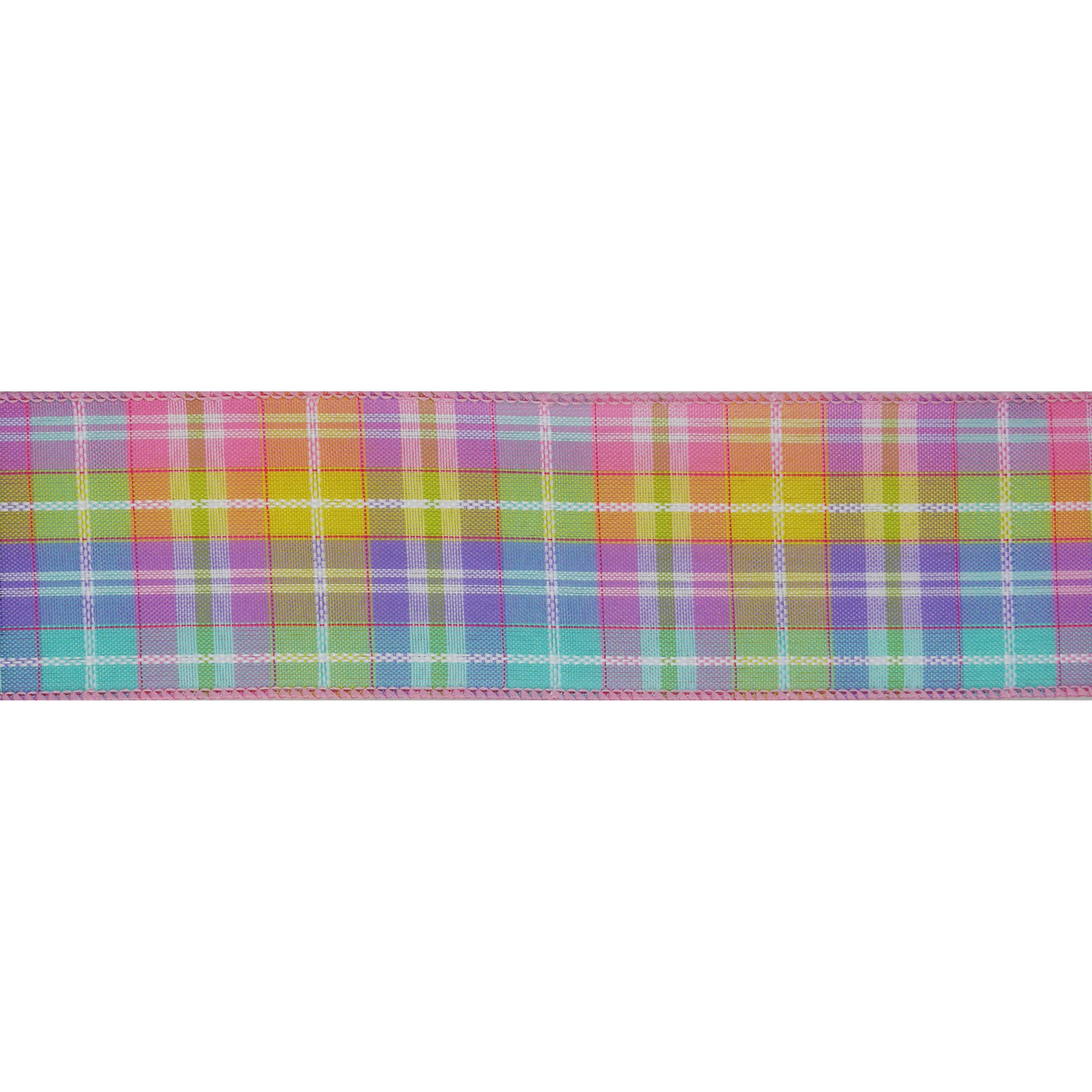 2.5&#x22; x 3yd. Plaid Wired Ribbon by Celebrate It&#xAE; Hot Buy!