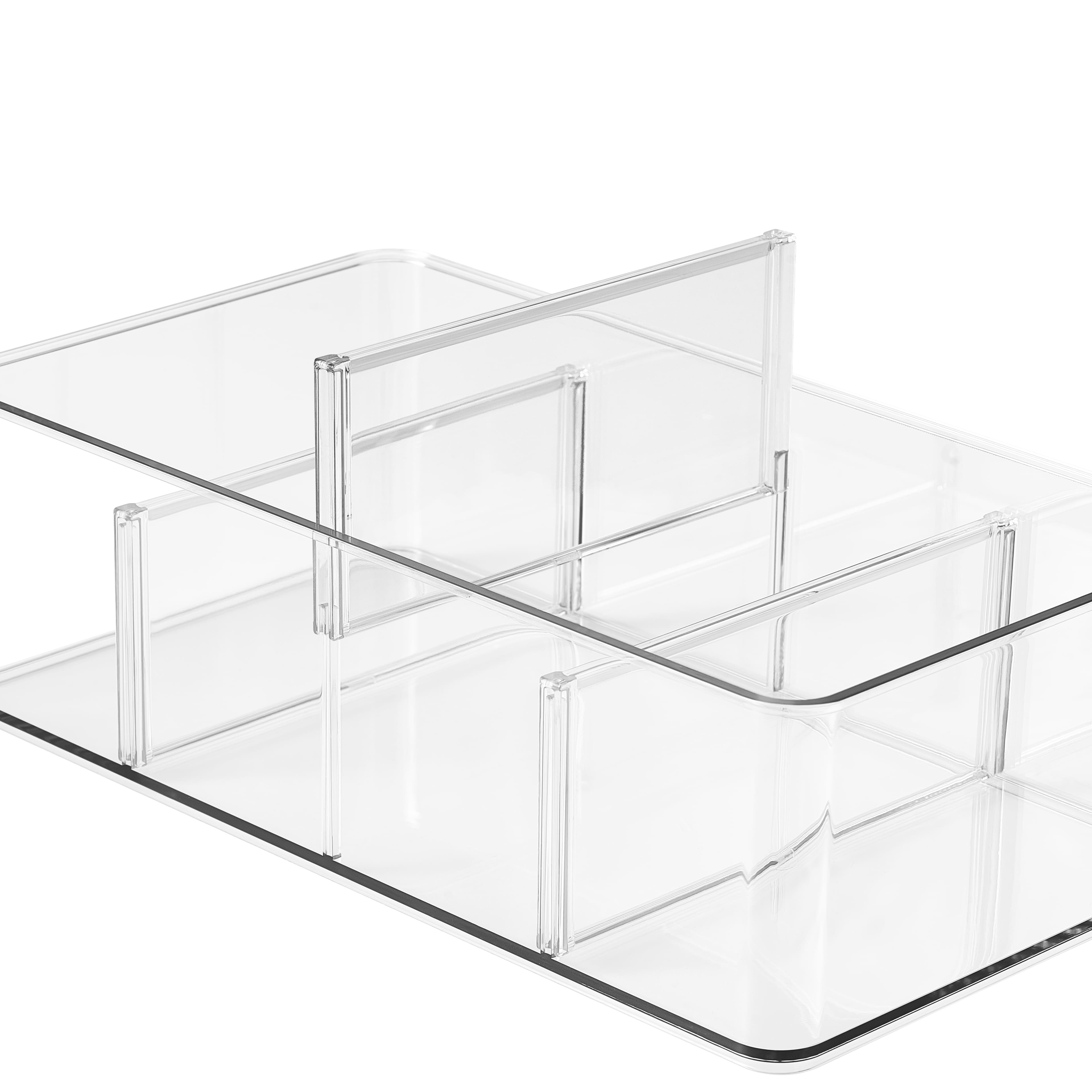 Clear Storage Bin with Dividers by Simply Tidy™