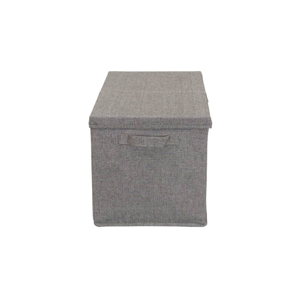 Household Essentials Fabric Storage Bin with Lid (Jumbo)