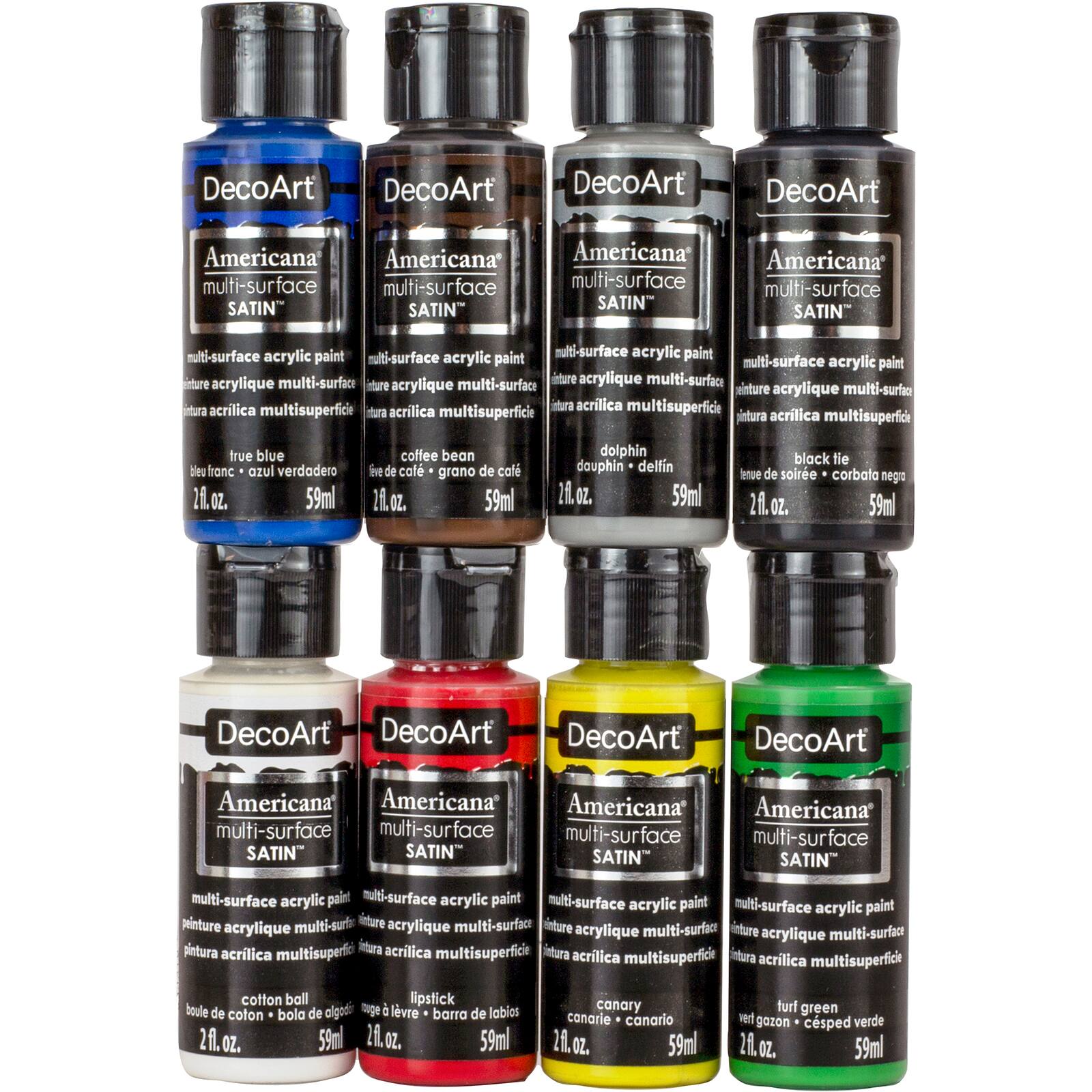 Americana® 8 Color Multi-Surface Satin Acrylic Paint Bundle