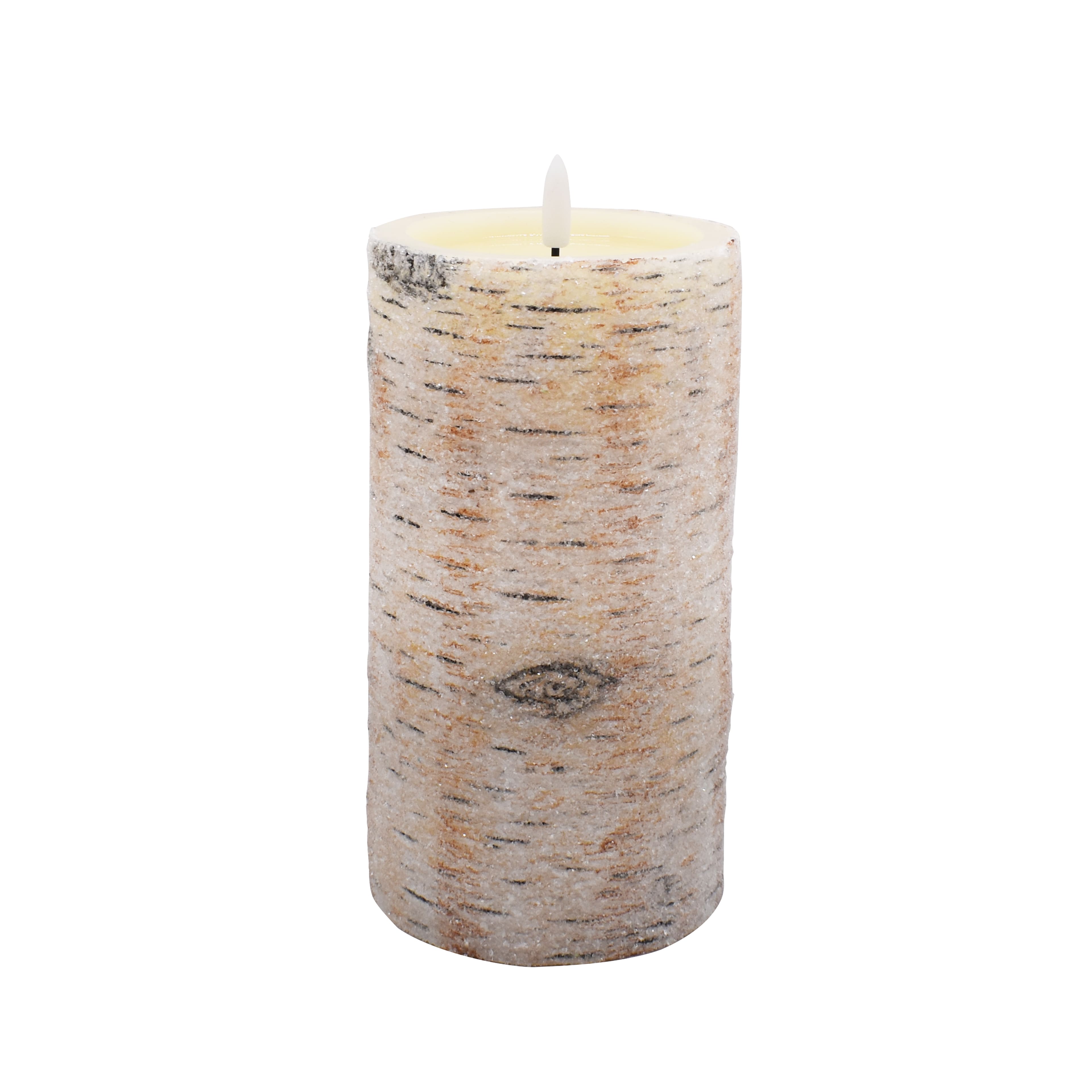 Birch LED Wax Pillar Candle by Ashland&#xAE;