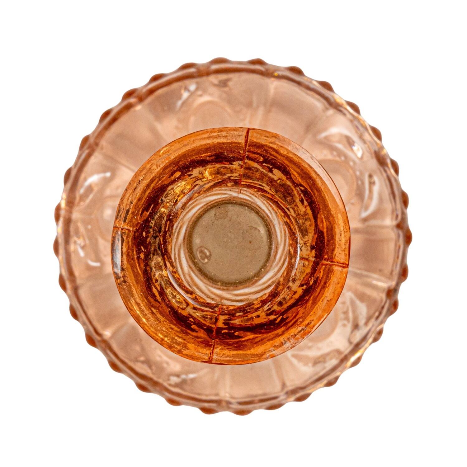 Hello Honey® 9.5" Amber Reclaimed Glass Taper Candle Holder