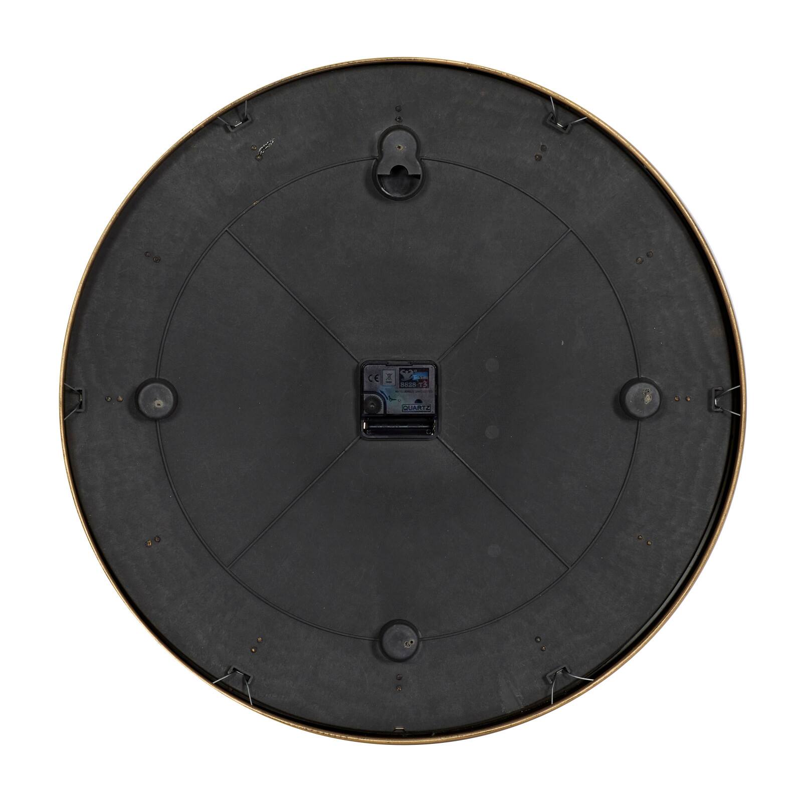 CosmoLiving by Cosmopolitan White Glass Contemporary Wall Clock