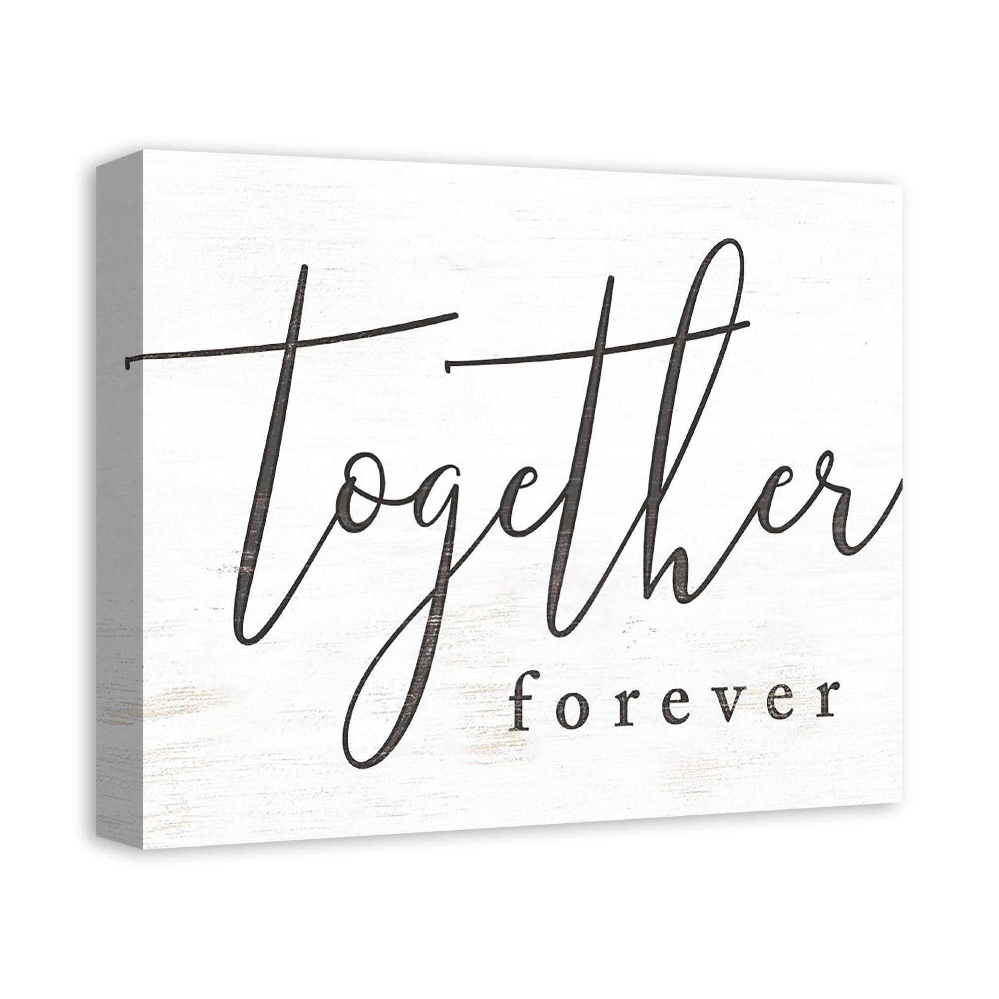 Together Forever 12" x 18" Canvas Wall Art