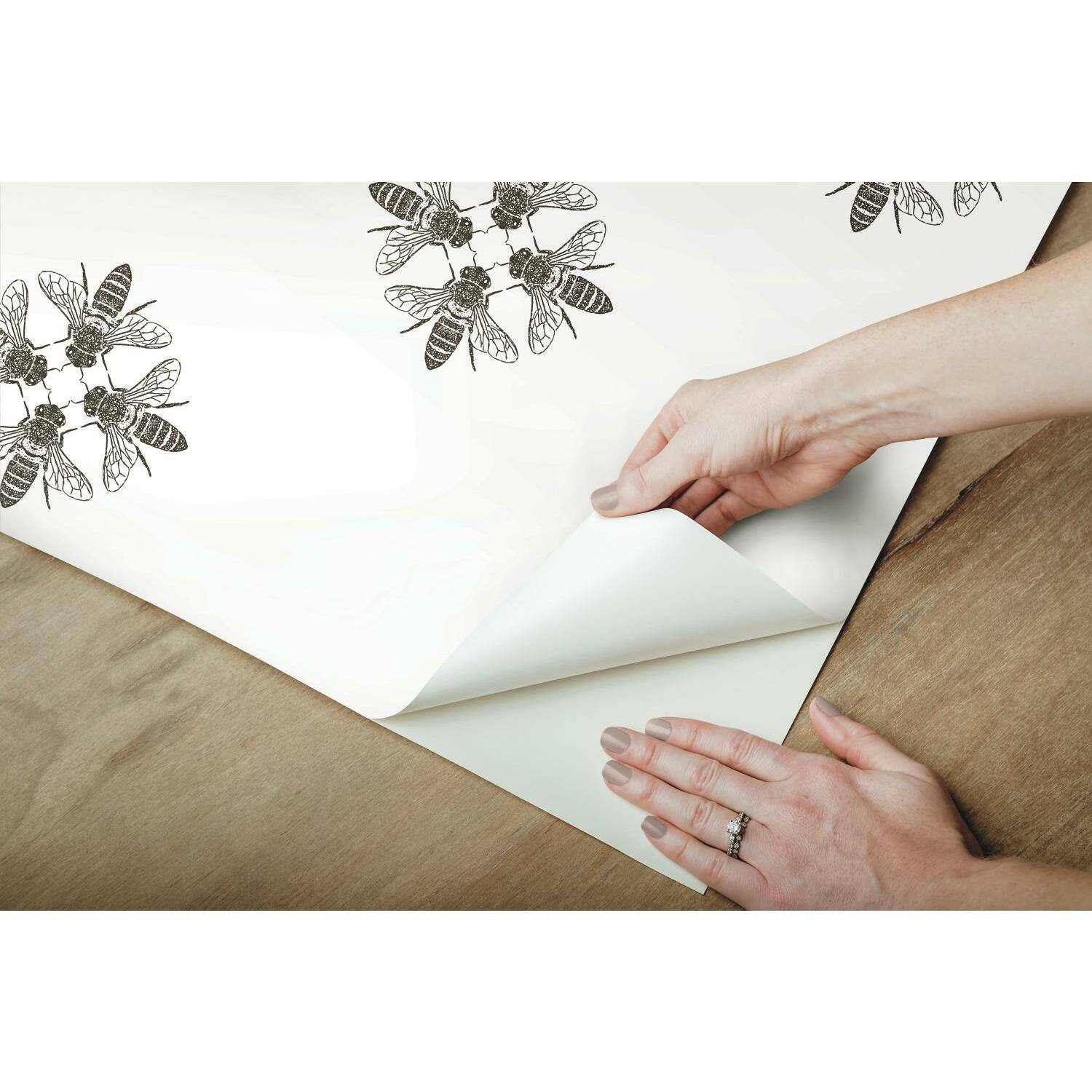 RoomMates Honey Bee Peel & Stick Wallpaper