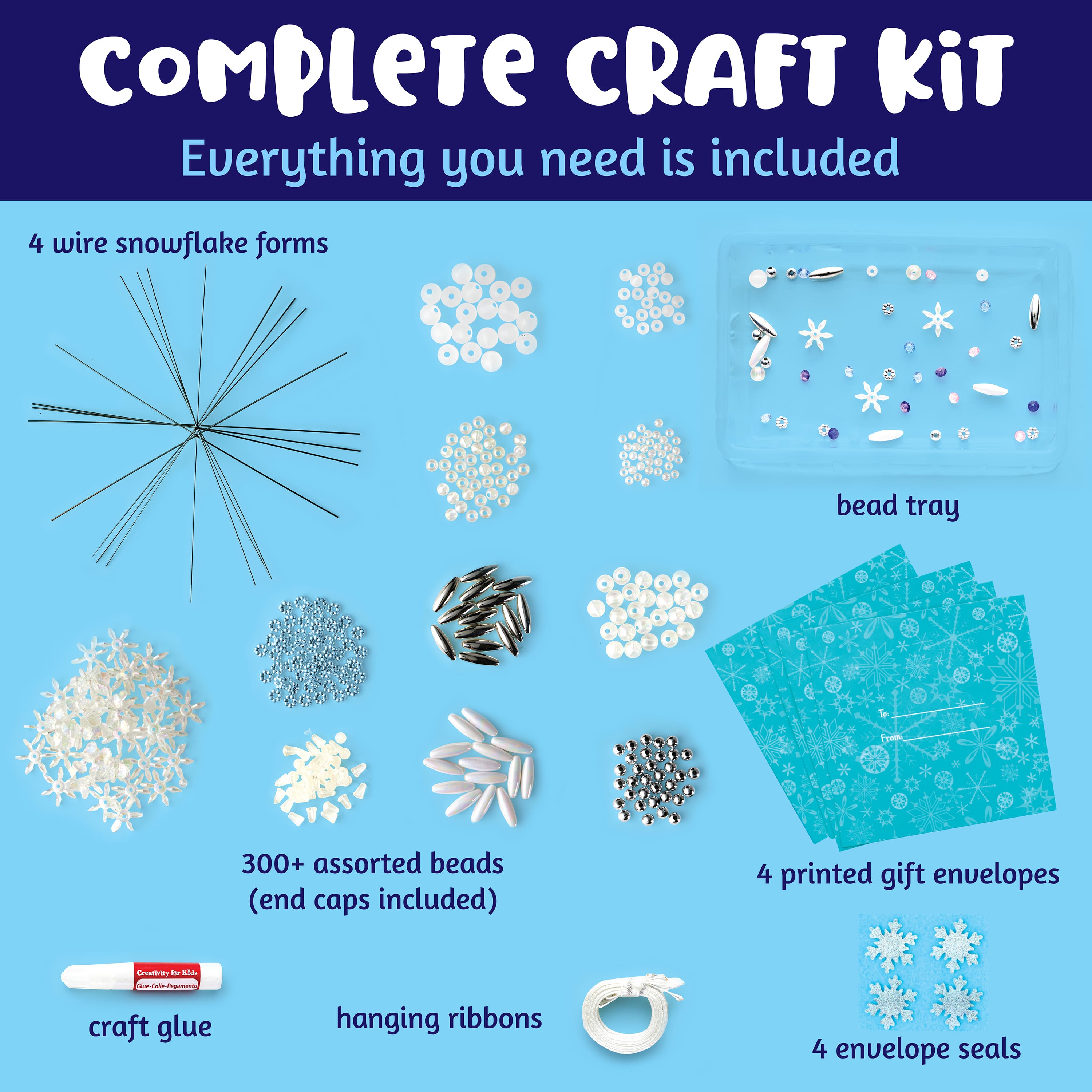Creativity for Kids&#xAE; Beaded Snowflake Ornaments