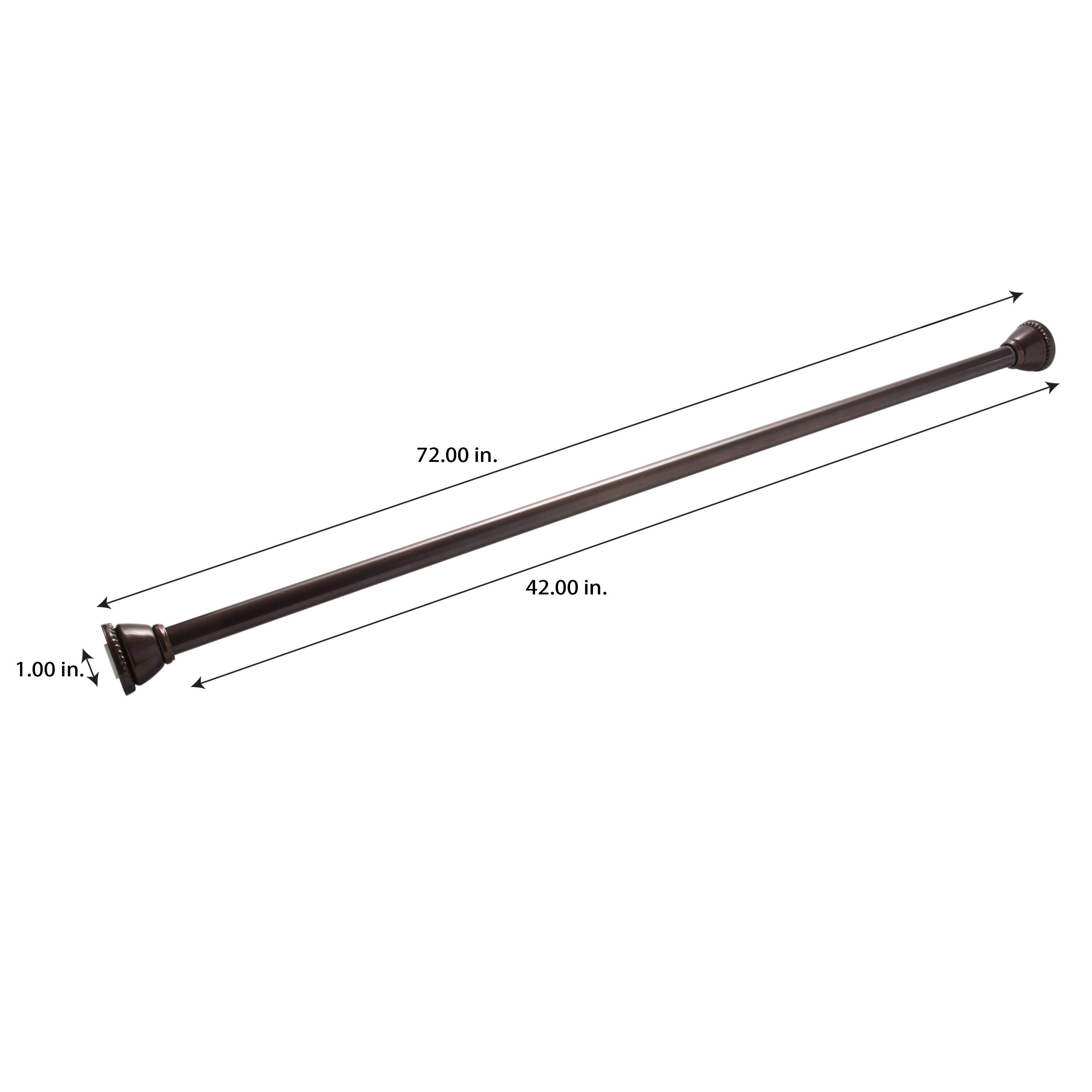 Bath Bliss Bronze Tension Shower Rod