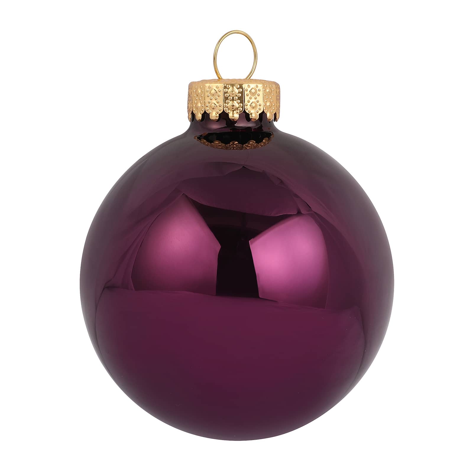 6 Pack 2.5&#x22; Shiny Glass Ball Ornaments by Ashland&#xAE;