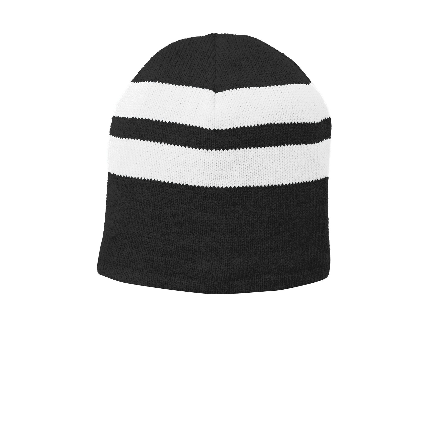 Port & Company® Fleece-Lined Striped Beanie Cap