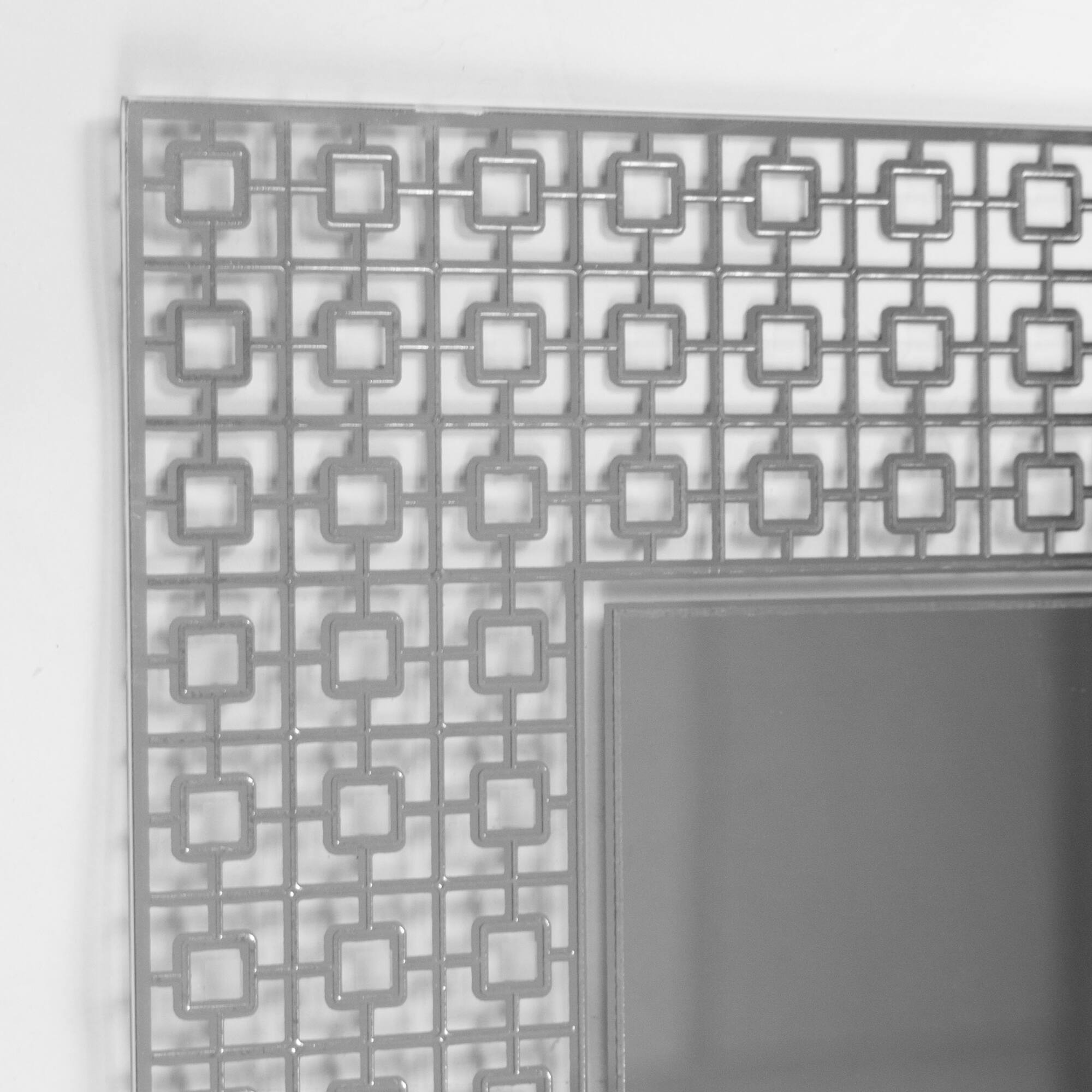 Head West&#xAE; 29&#x22; Geometric Square Lattice Trellis Accent Wall Mirror