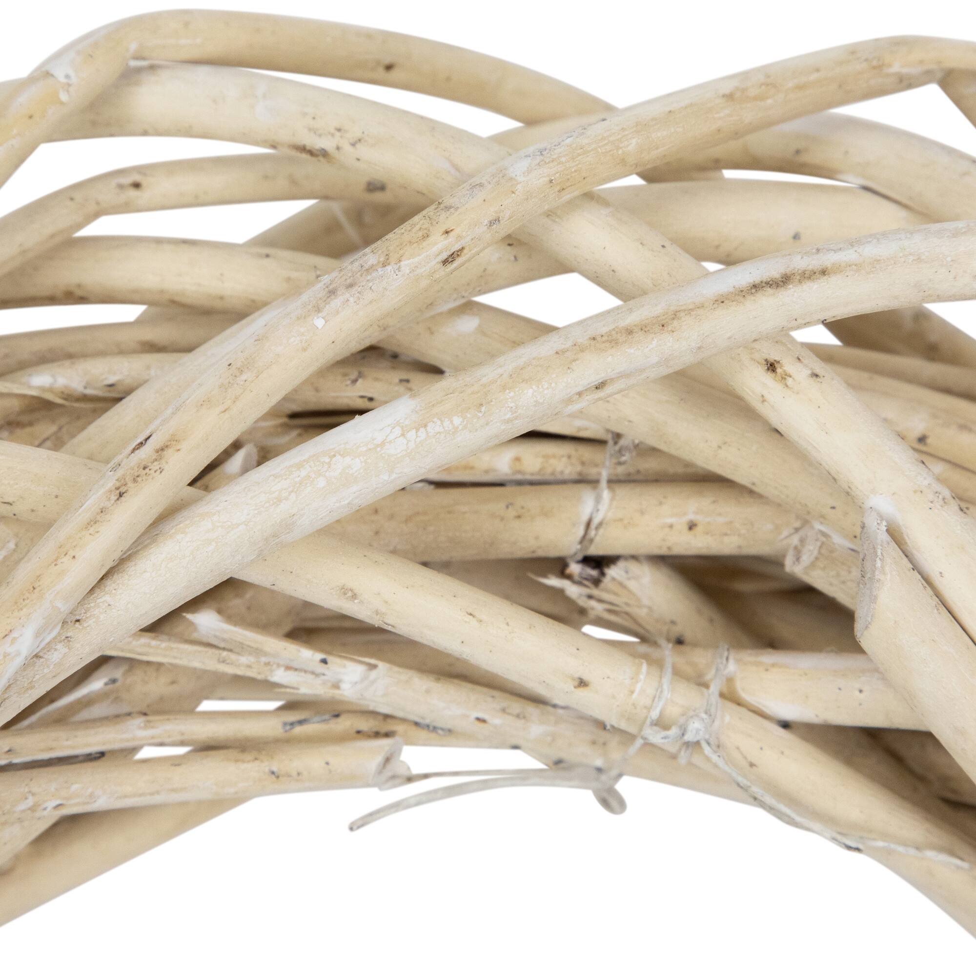 15&#x22; Unlit Natural Weeping Willow Spring Twig Wreath