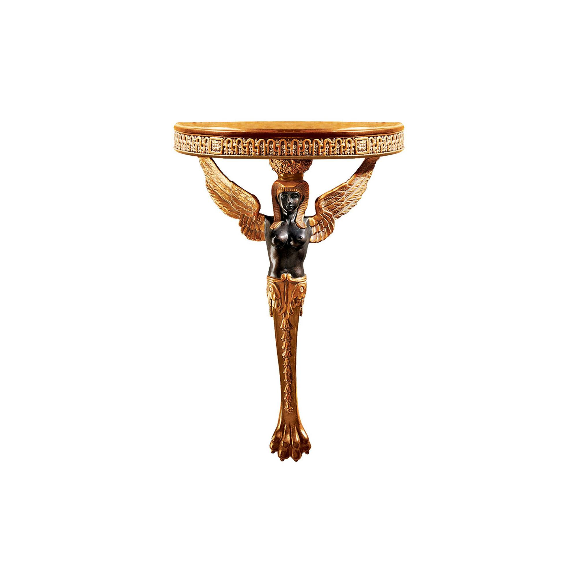 Design Toscano 13&#x22; Egyptian Winged Caryatid Wall Shelf