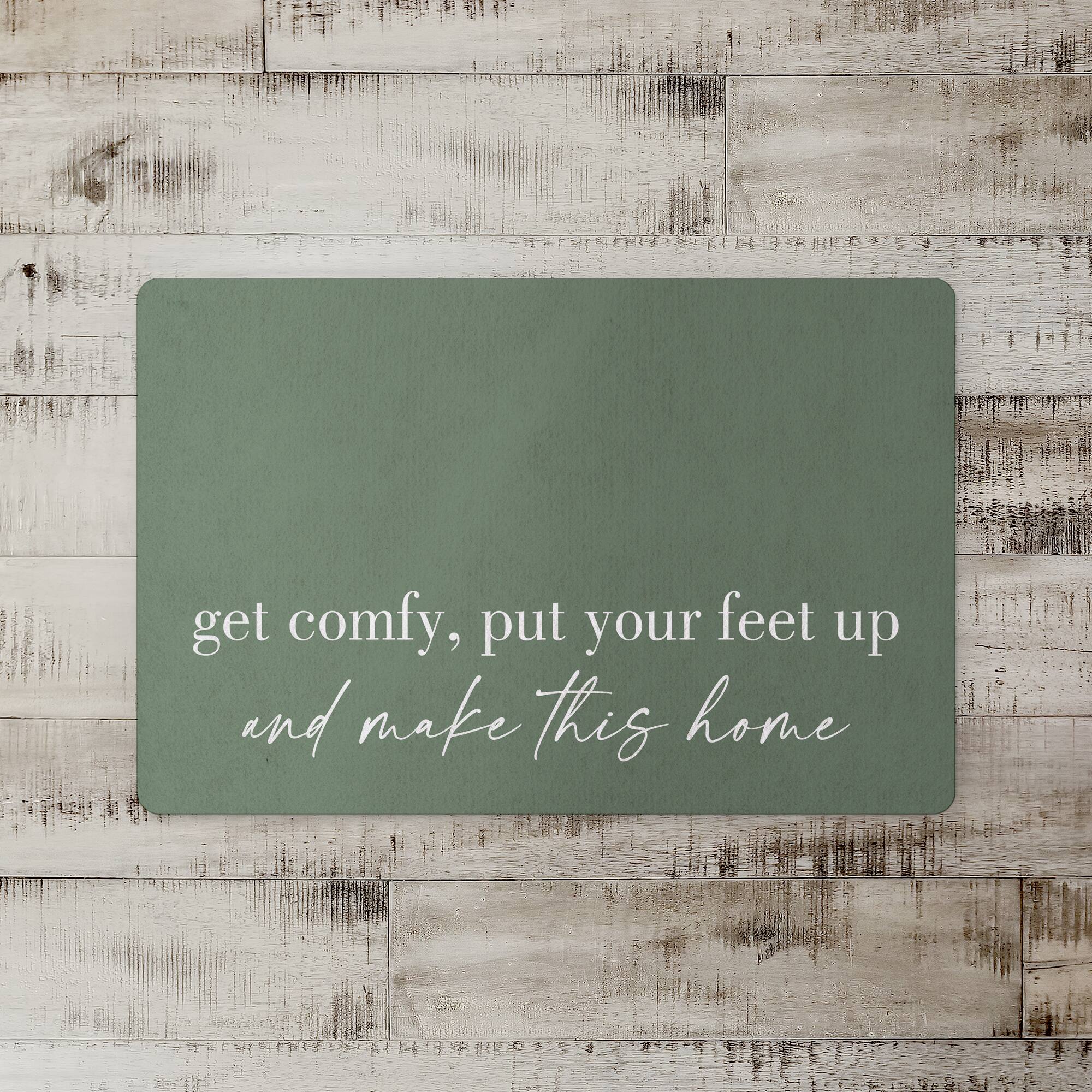 18&#x22; x 27&#x22; Get Comfy Feet Up Home Floor Mat