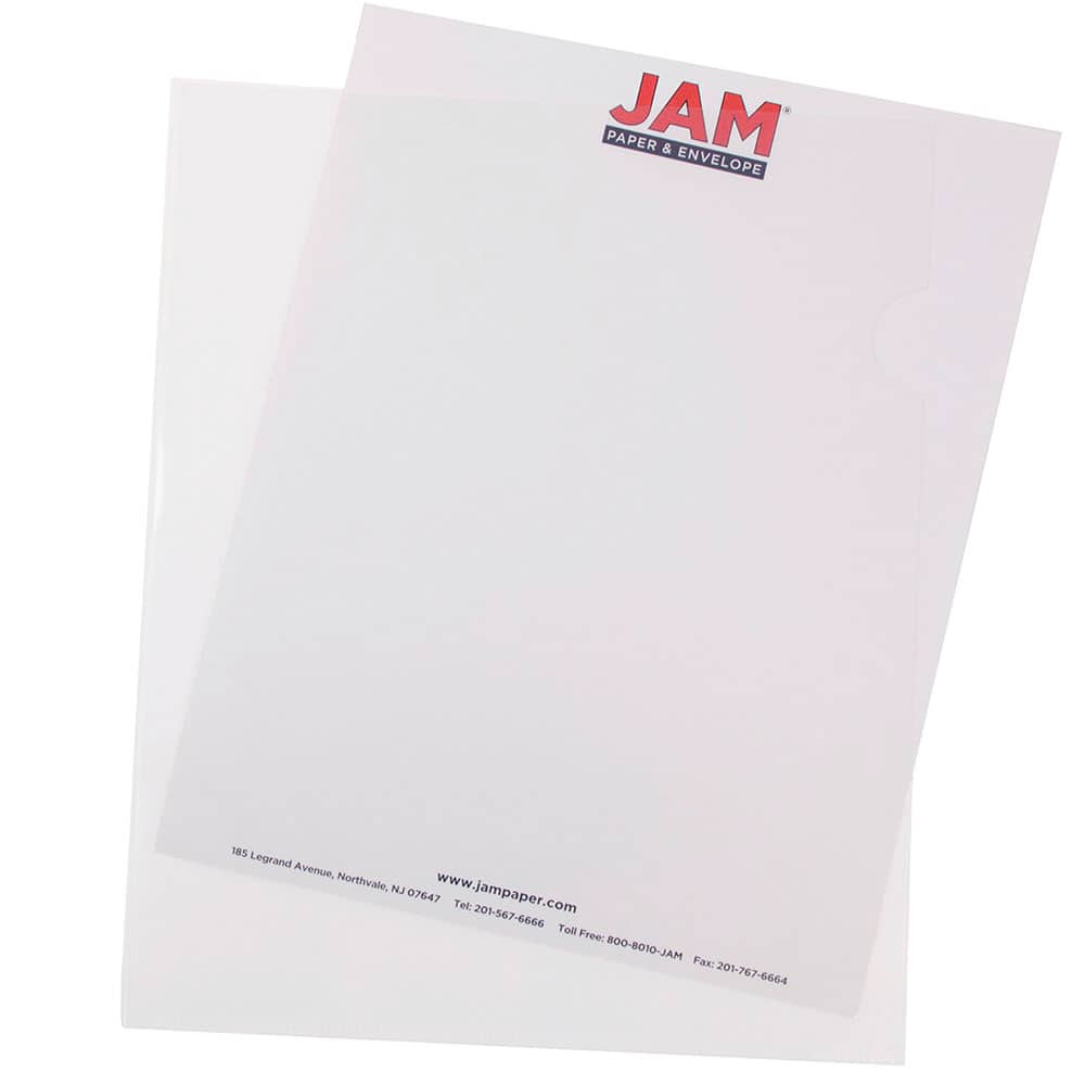 JAM Paper 9" x 11.5" Plastic Sleeve Page Protectors, 120ct.