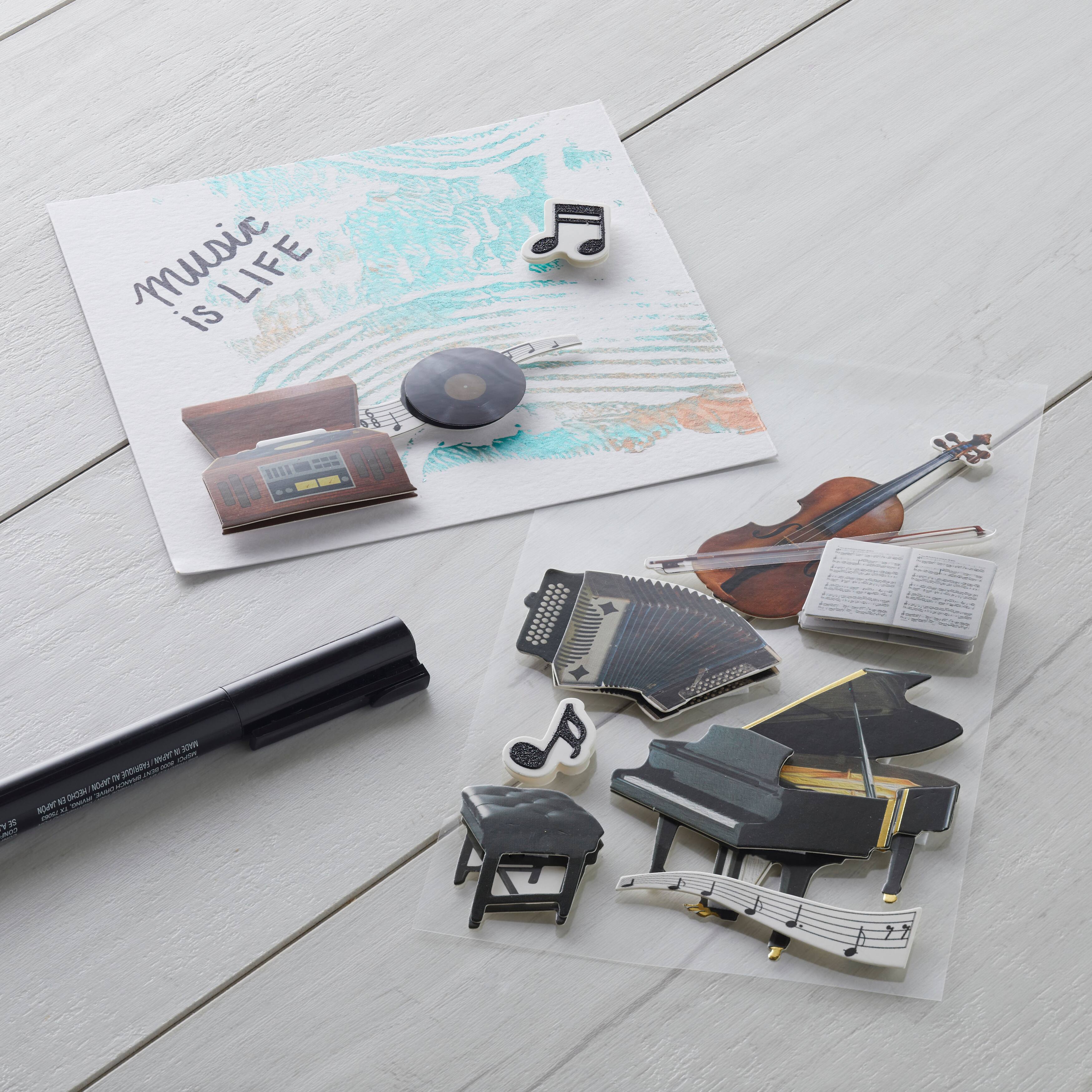 Record Player Dimensional Stickers by Recollections&#x2122;