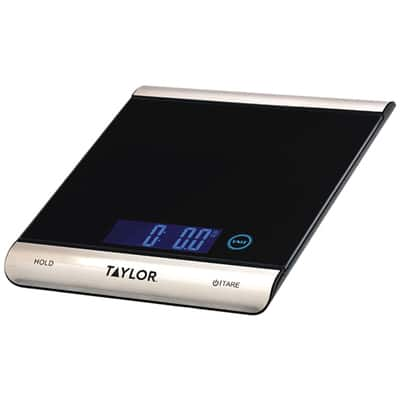 Taylor Precision 4.4lb Digital Kitchen Food Scale with Weighing Tray Blue