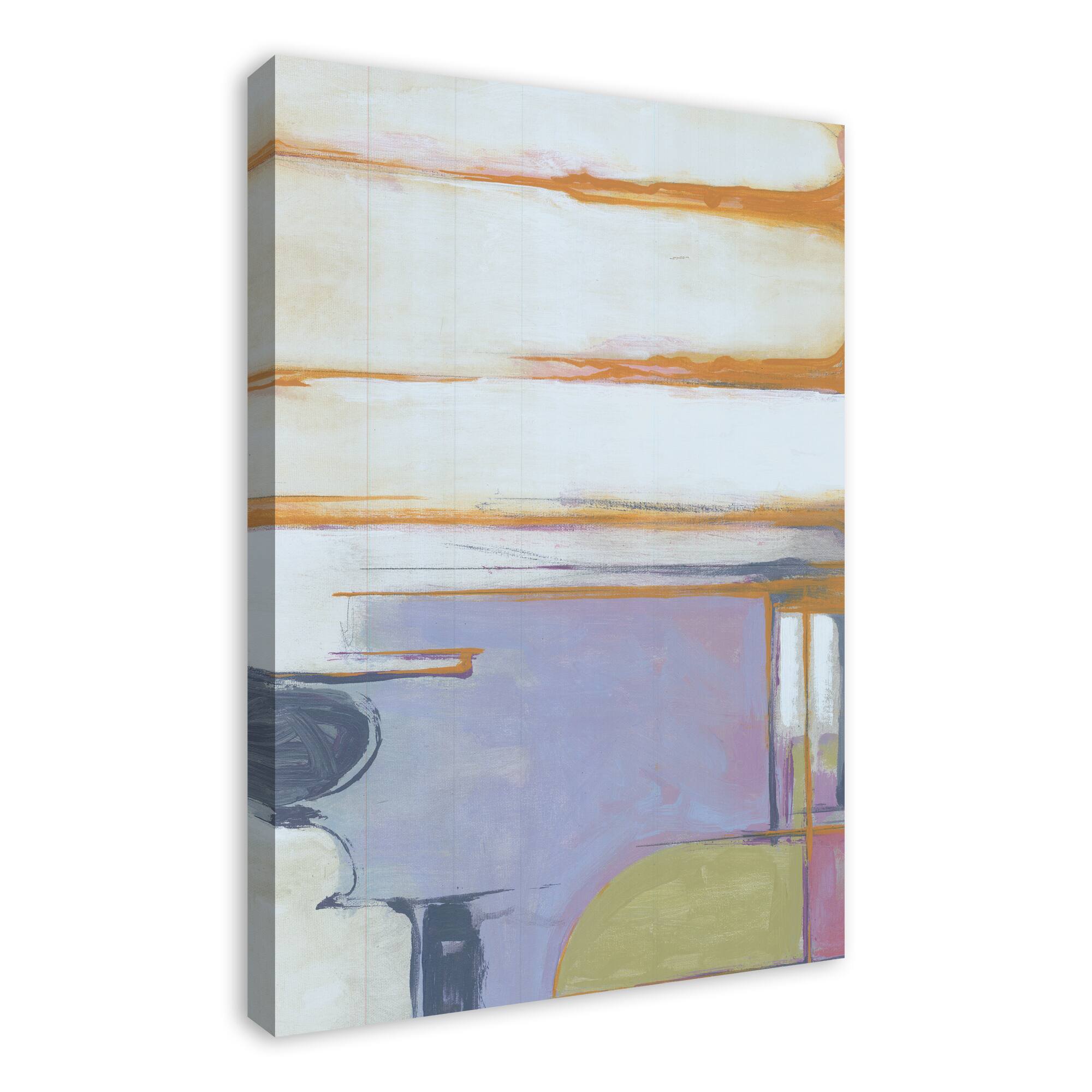 Purple Abstract 24&#x22; x 36&#x22; Canvas Wall Art